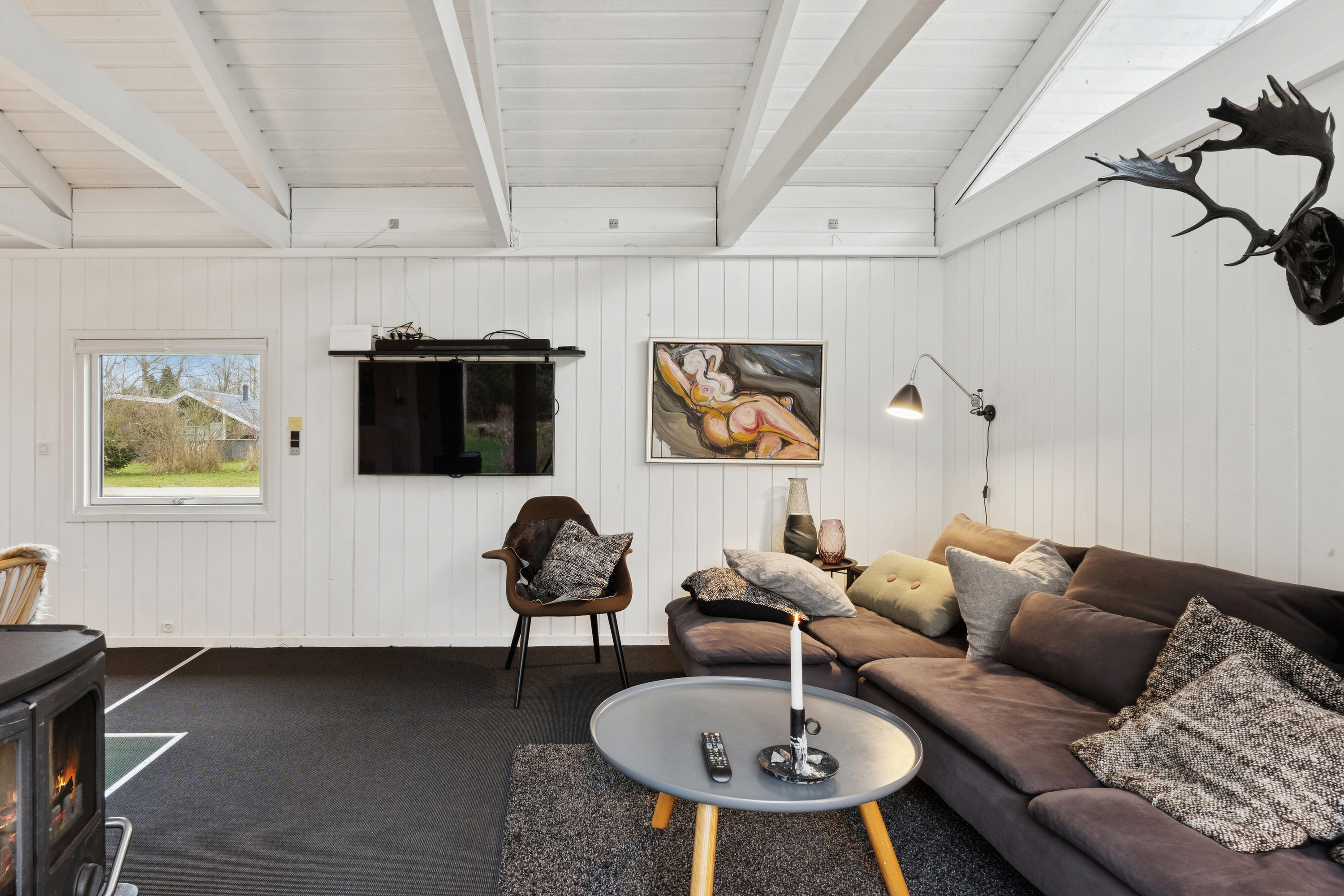 Fremhævet stue billede i fuldskærmstilstand. Billede af Vagtelvej 14, Bønsvig Str, 4720 Præstø