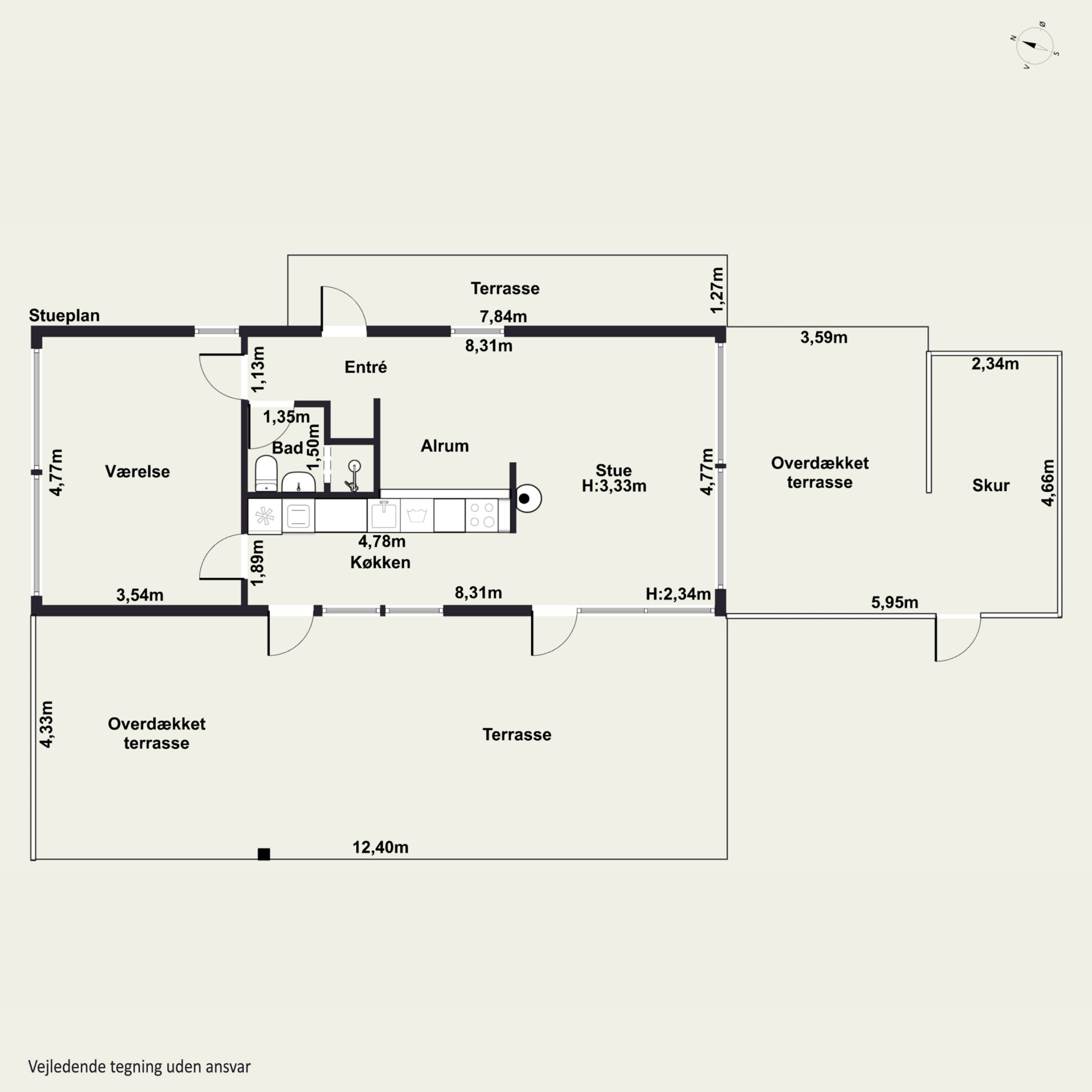Plantegninger billede af Vagtelvej 14, Bønsvig Str, 4720 Præstø