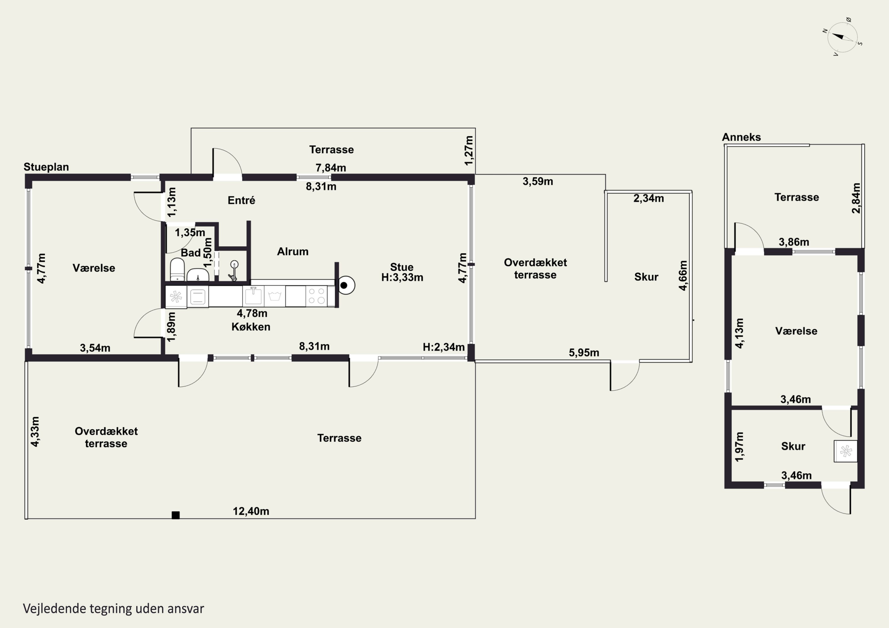 Plantegninger billede af Vagtelvej 14, Bønsvig Str, 4720 Præstø
