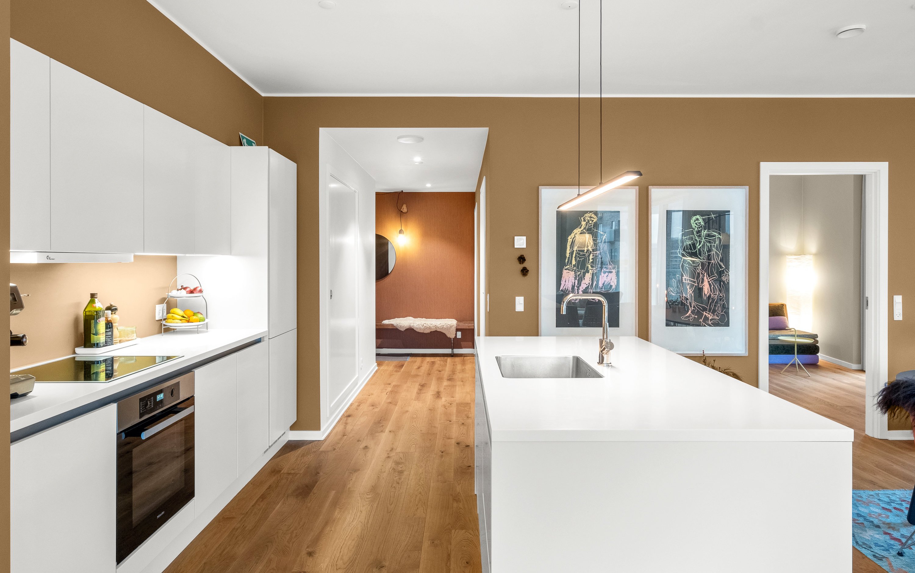 Fremhævet køkken billede i fuldskærmstilstand. Billede af Esther Aggebos Gade 30, 3. 4., 8000 Aarhus C