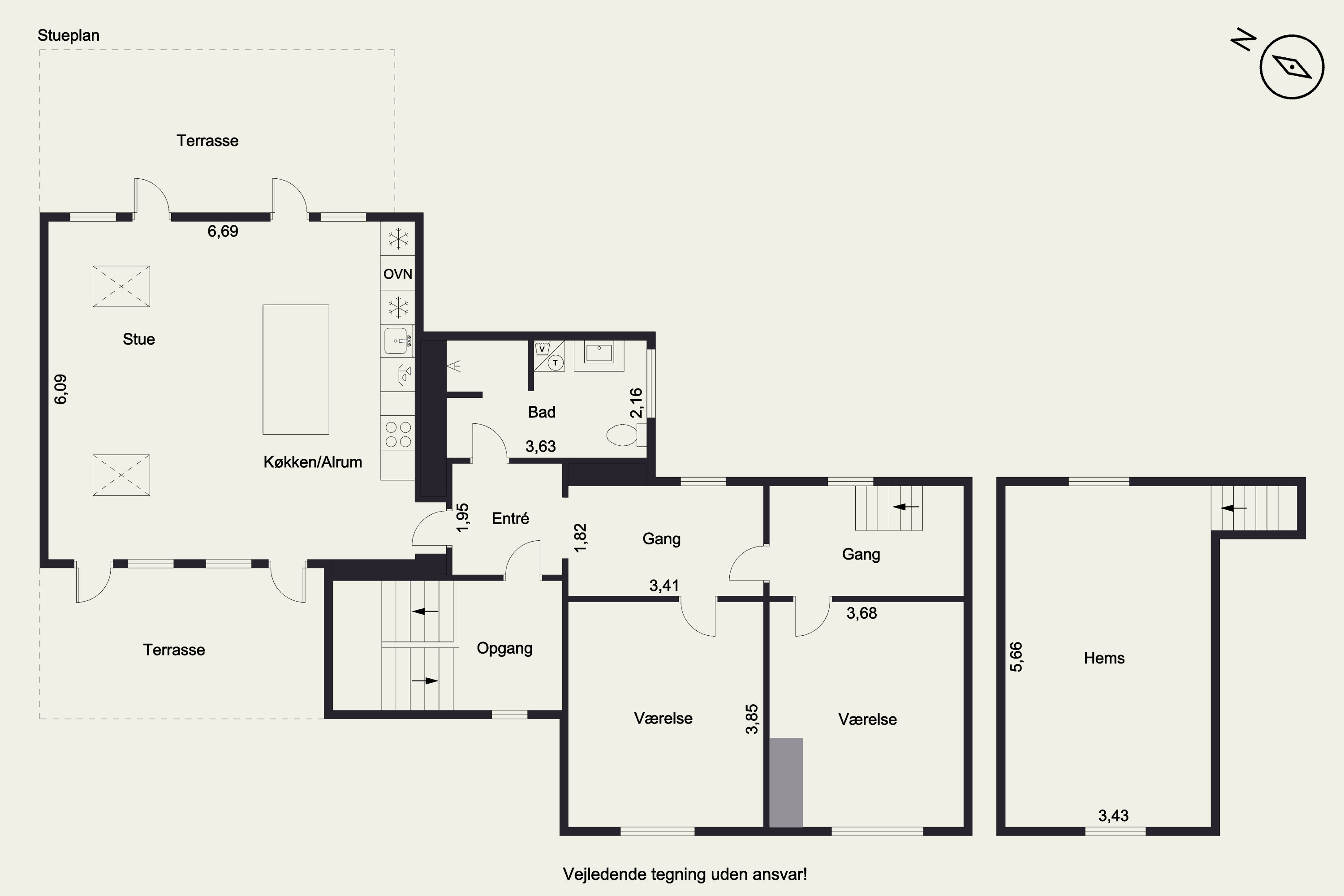 Plantegninger billede af St. Blichers Vej 58, 1., Hasle, 8210 Aarhus V
