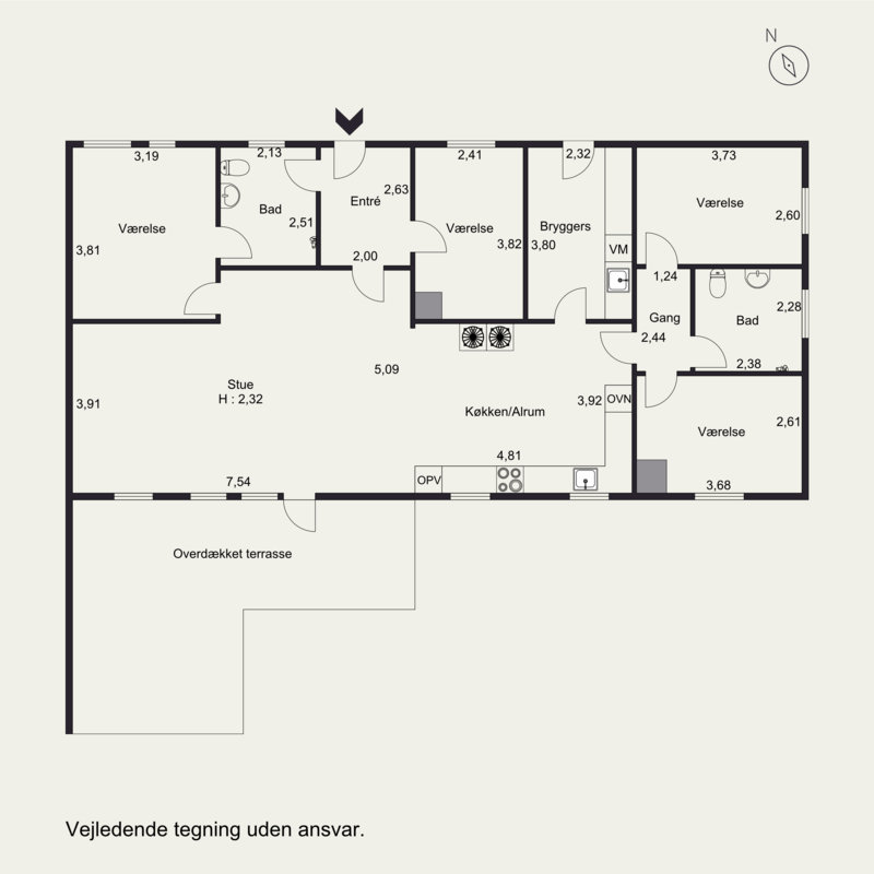 Plantegninger billede af Skovbrinken 16, Korsør Syd, 4220 Korsør