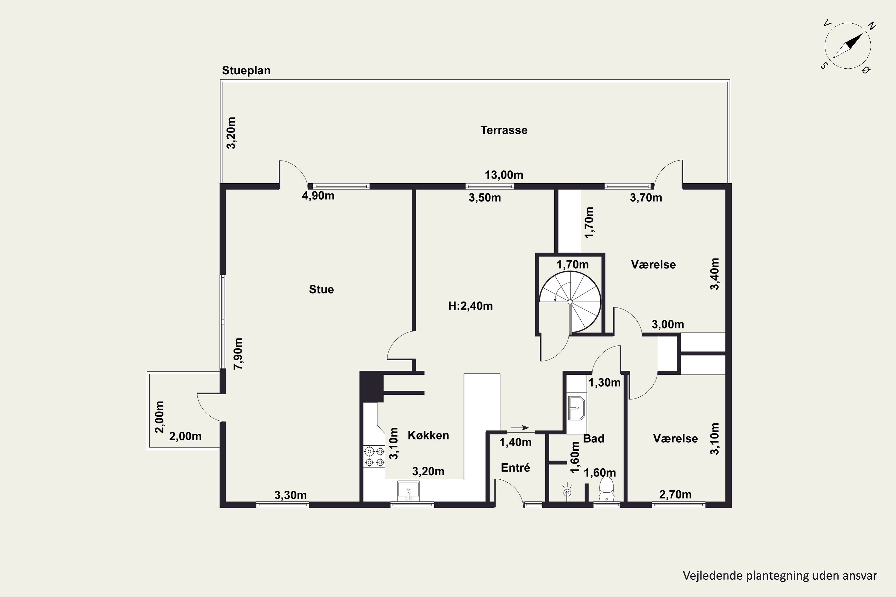 Plantegninger billede af Mester Eriks Vej 12A, 9000 Aalborg