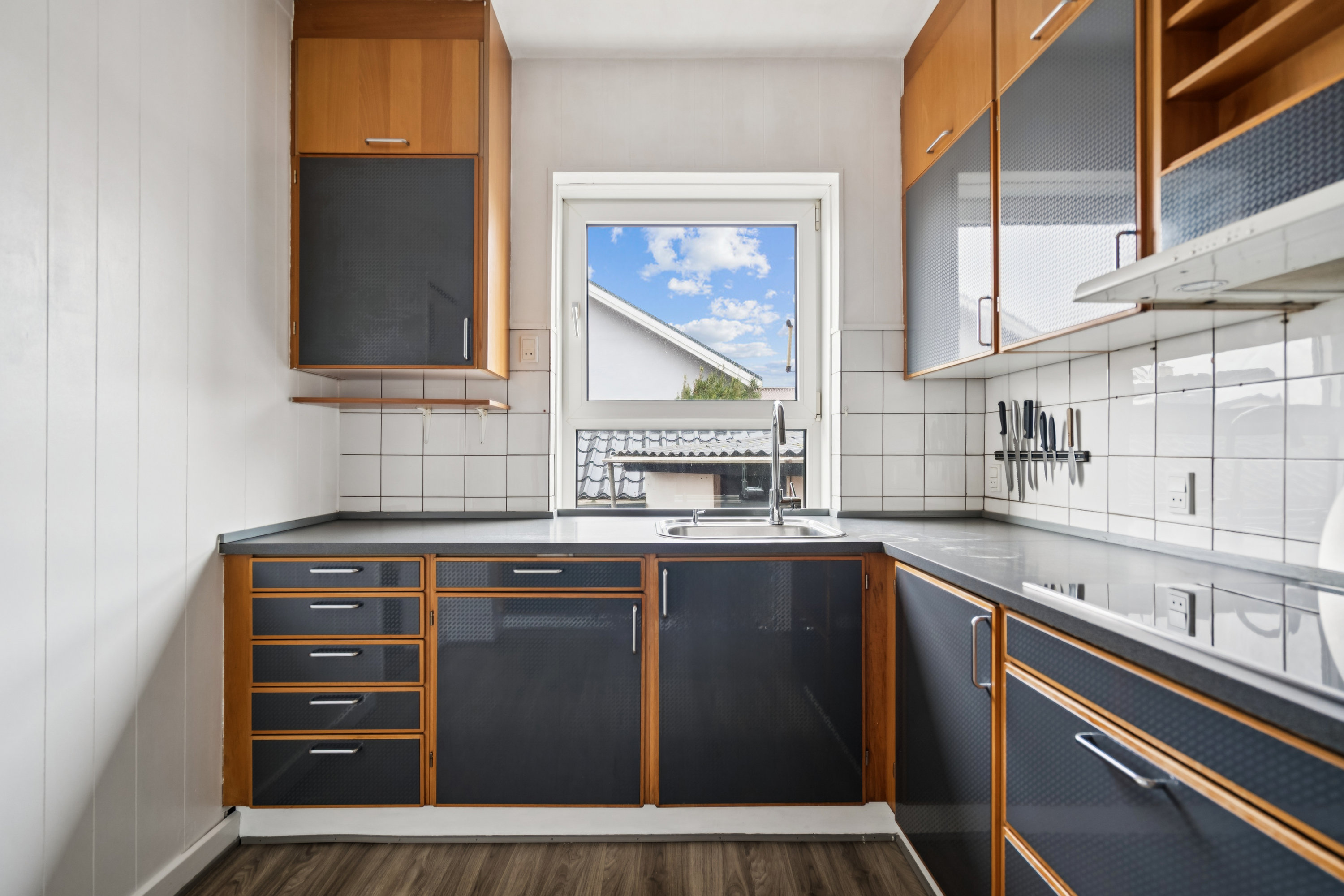 Fremhævet køkken billede i fuldskærmstilstand. Billede af Elme Alle 9, 9850 Hirtshals