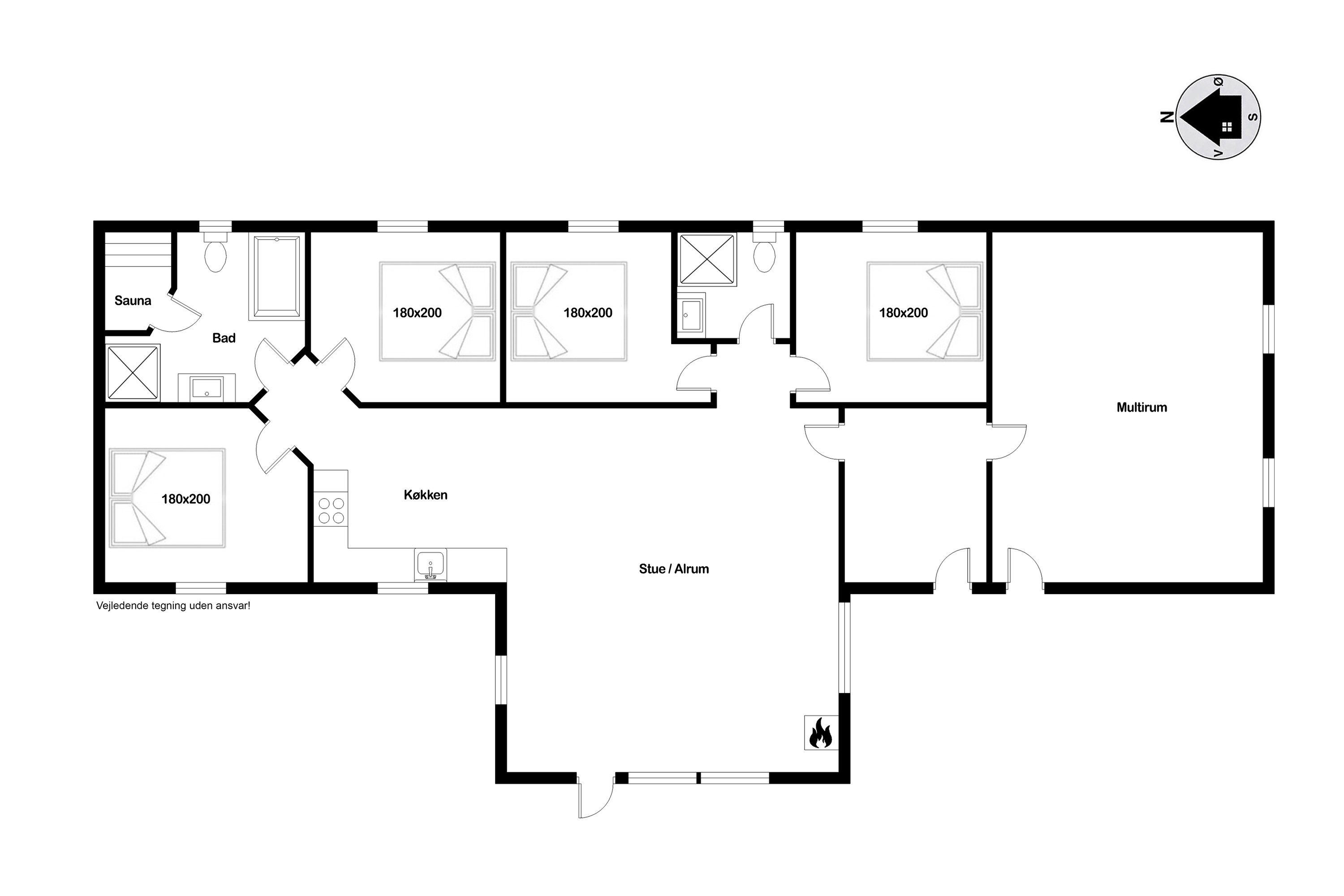 Plantegninger billede af Hafavej 151, Søndervig, 6950 Ringkøbing