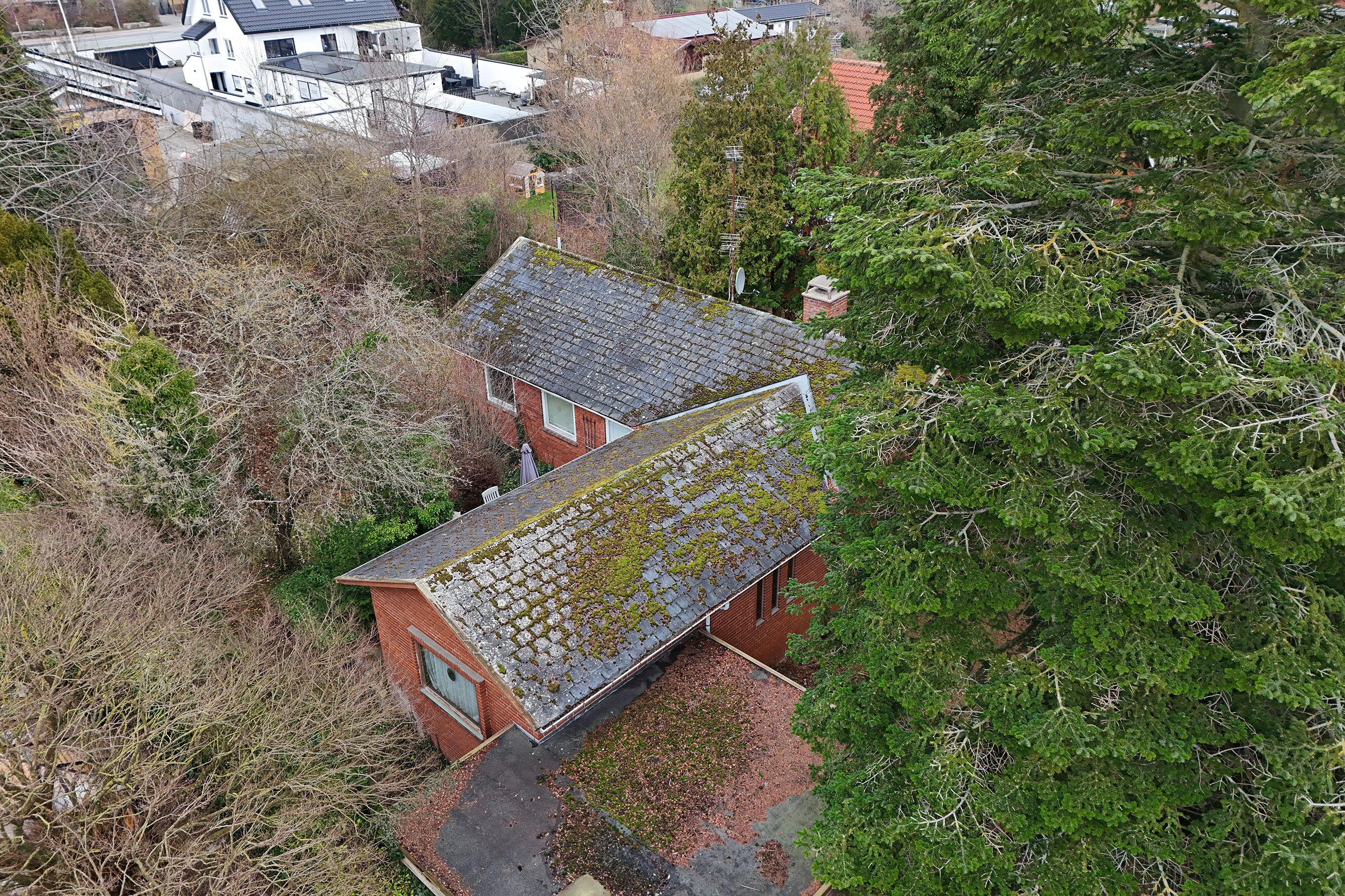 Fremhævet set oppefra billede i fuldskærmstilstand. Billede af Jyttevej 19, 2740 Skovlunde