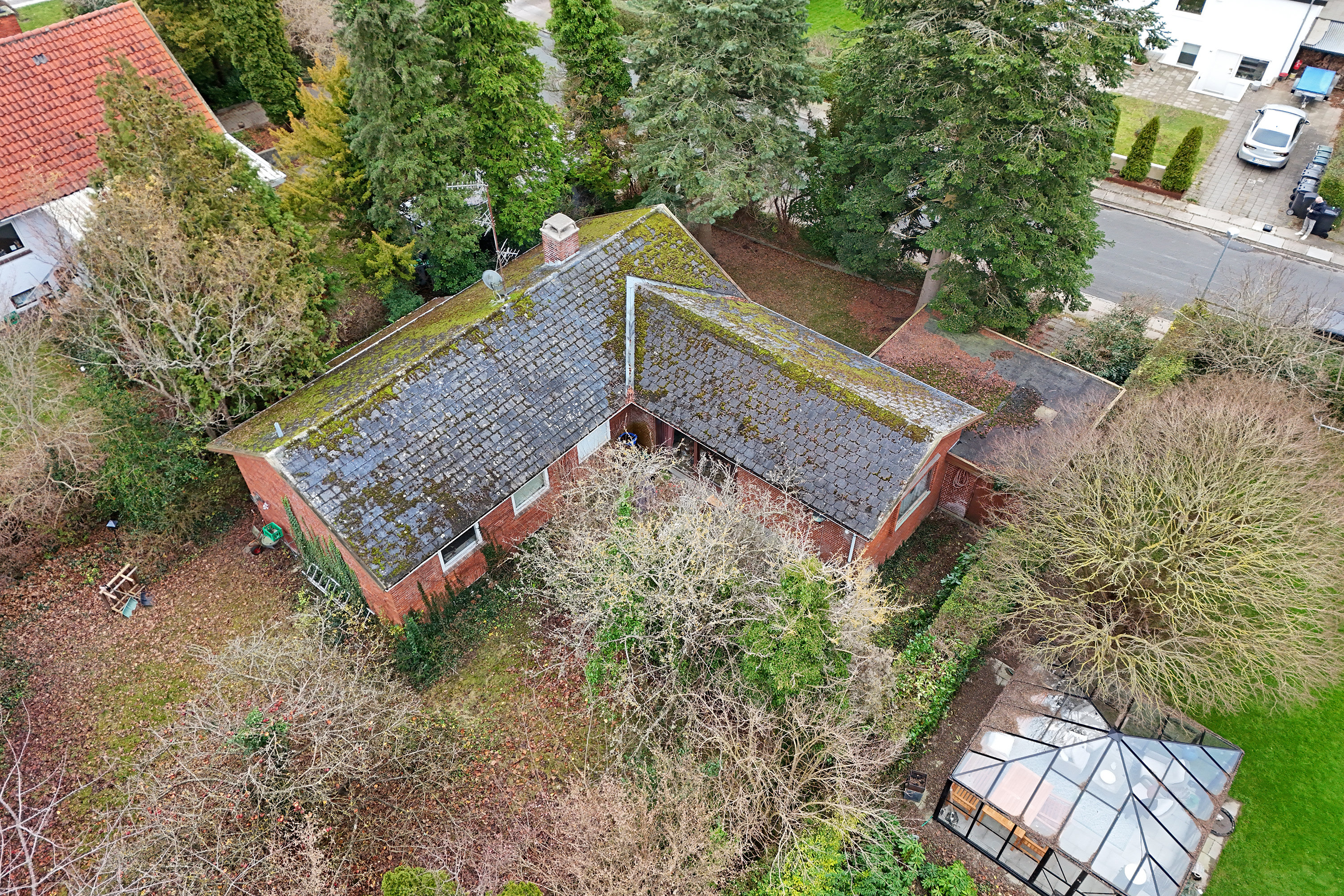 Fremhævet set oppefra billede i fuldskærmstilstand. Billede af Jyttevej 19, 2740 Skovlunde