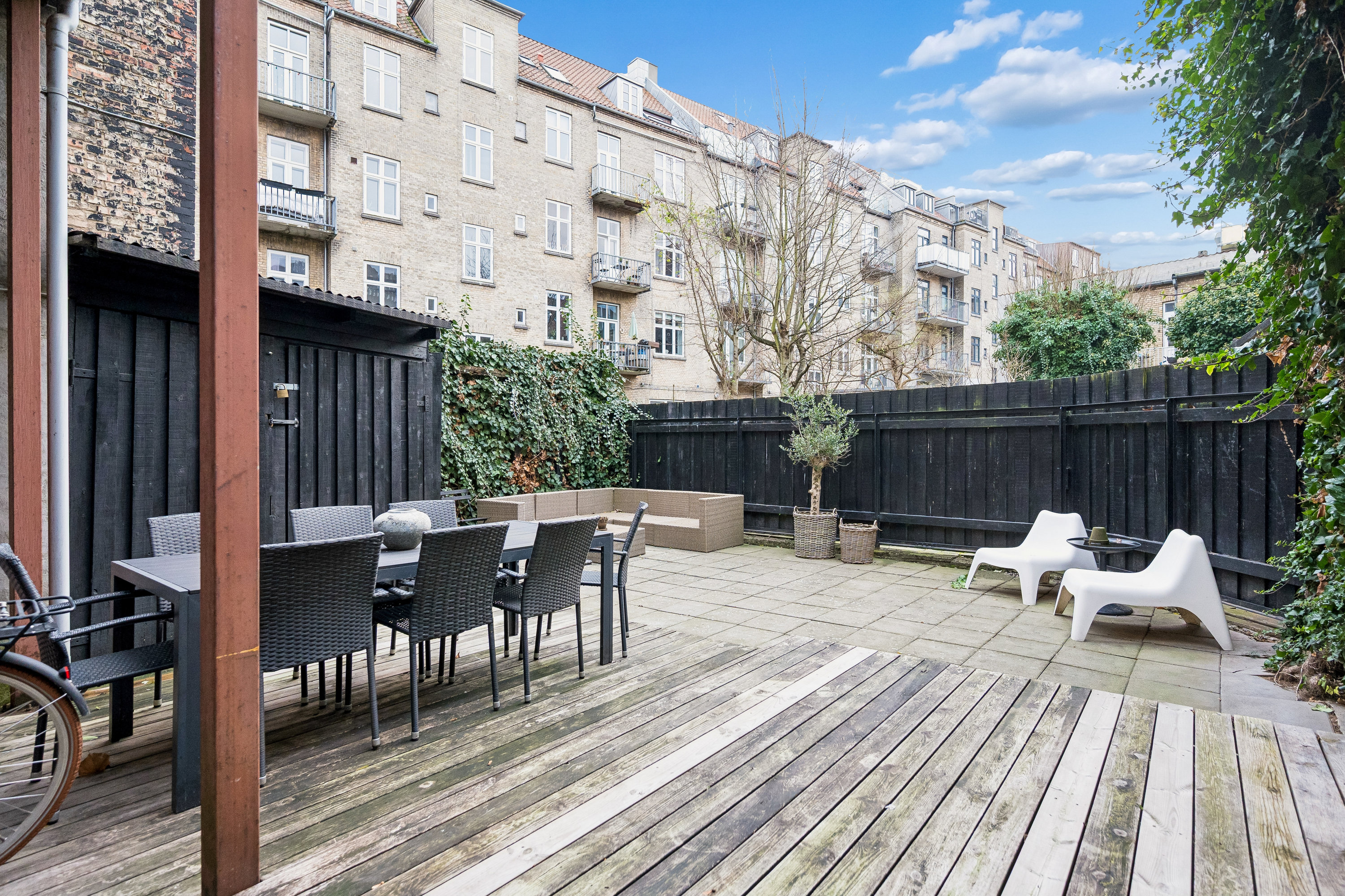 Fremhævet terrasse billede i fuldskærmstilstand. Billede af Nørregade 59, 1., 8000 Aarhus C