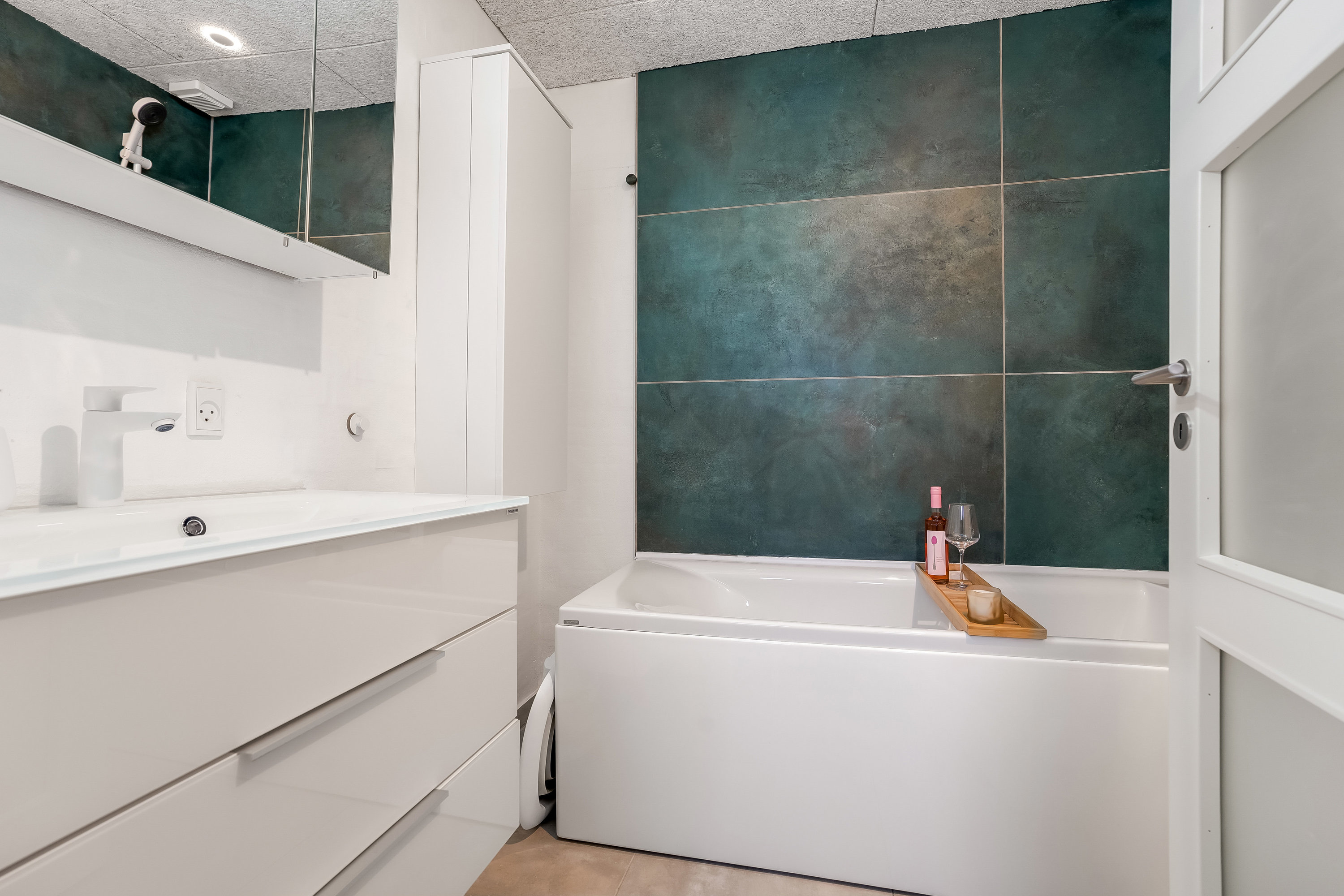 Fremhævet badeværelse billede i fuldskærmstilstand. Billede af Søndervold 108, 7200 Grindsted