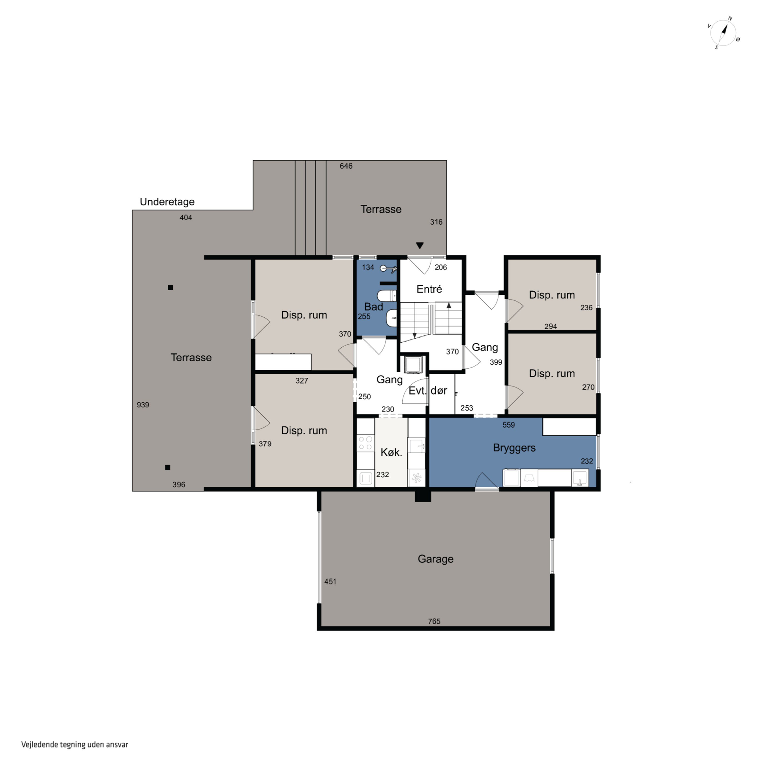 Plantegninger billede af Filippavej 25, 8270 Højbjerg