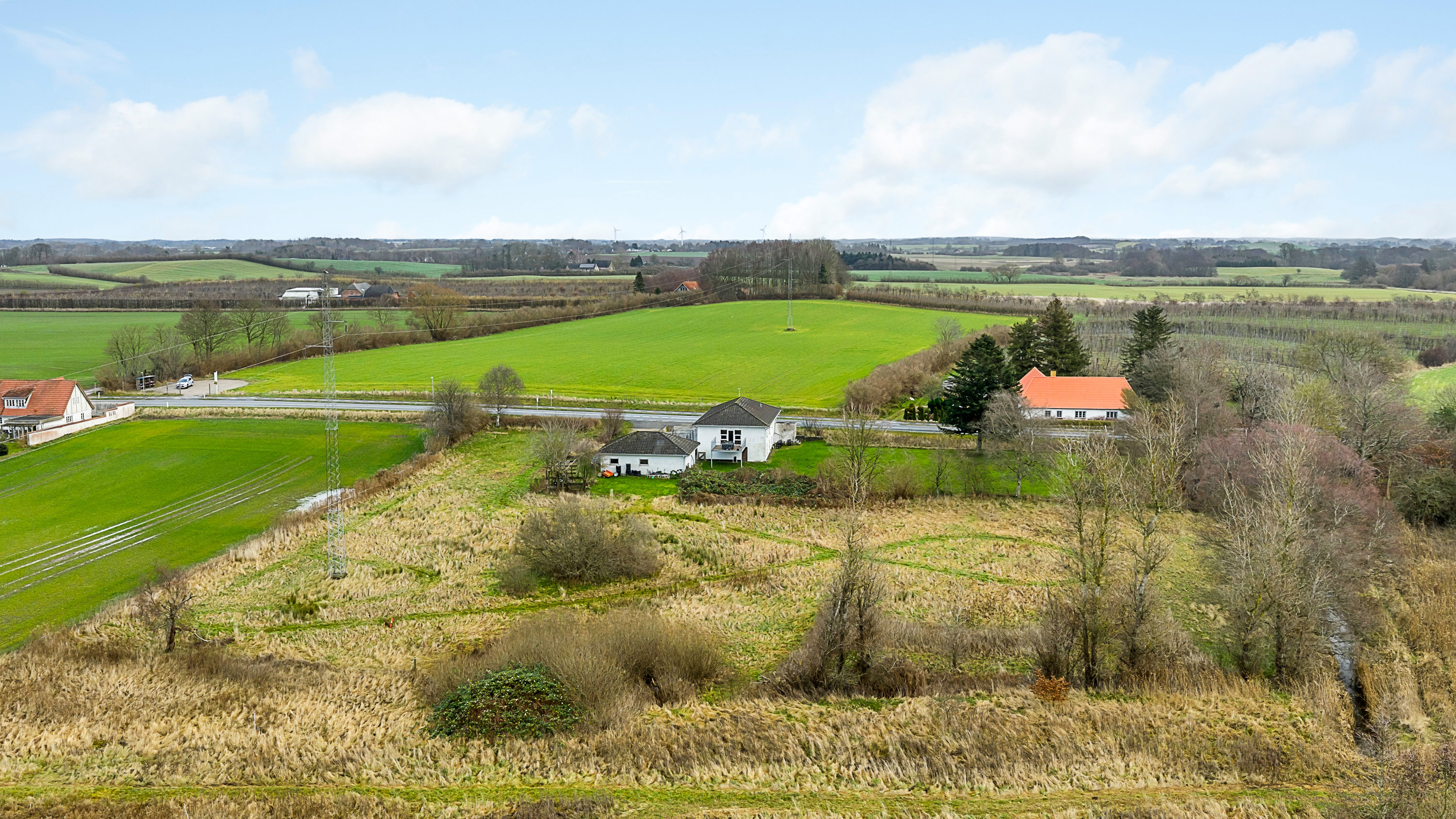 Miniaturebillede 2: luftfoto. Billede af Fåborgvej 18, Nr Broby, 5672 Broby