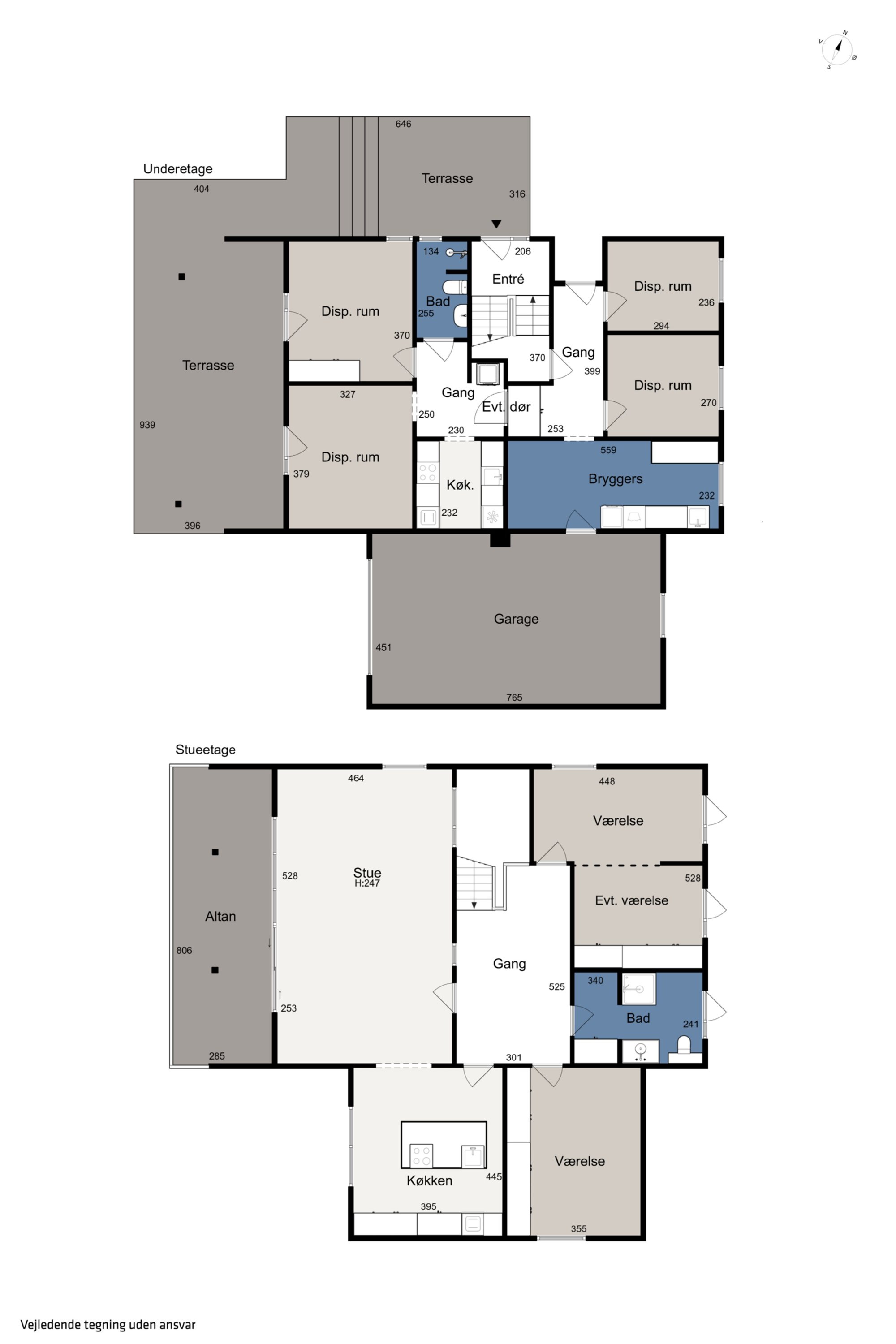 Plantegninger billede af Filippavej 25, 8270 Højbjerg