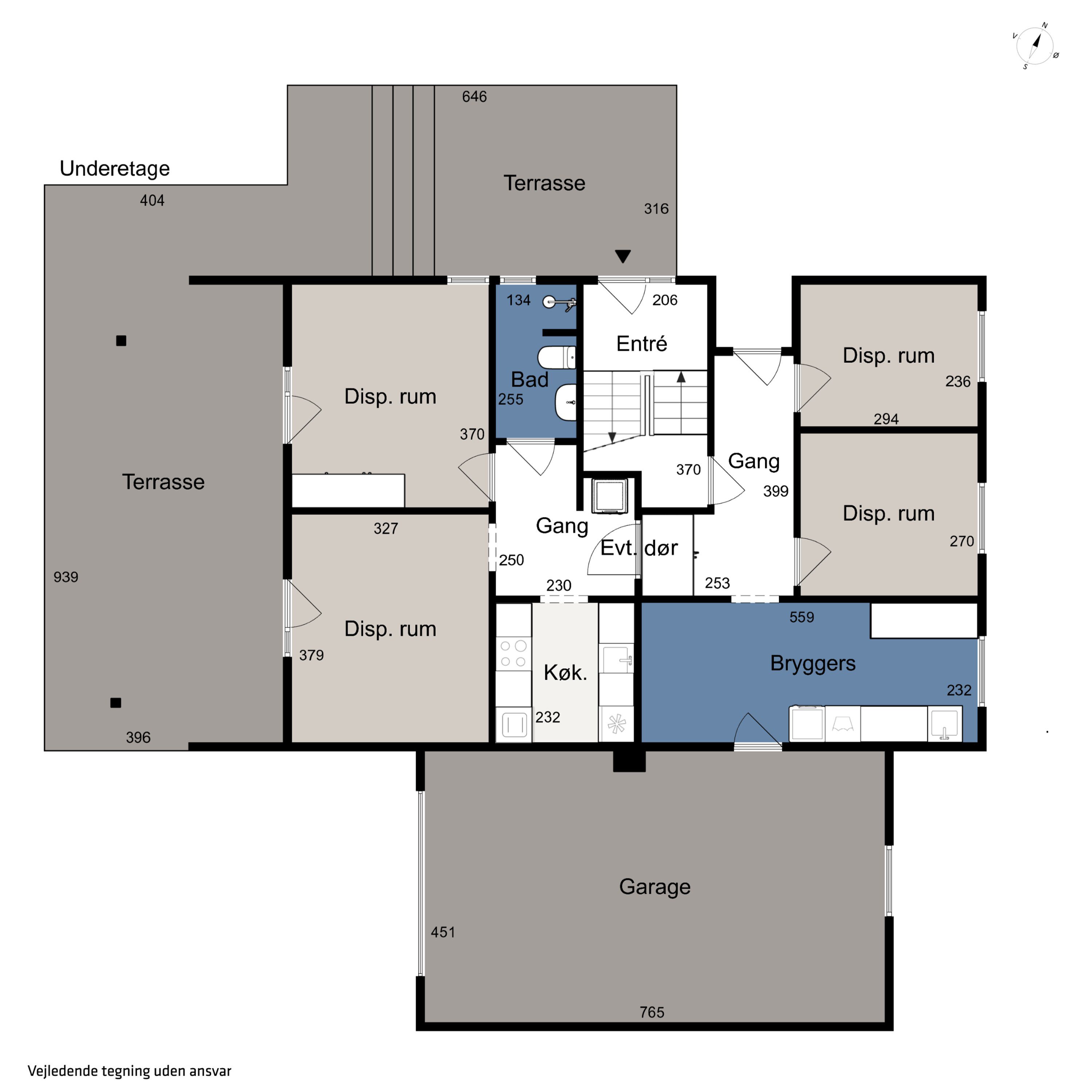 Plantegninger billede af Filippavej 25, 8270 Højbjerg