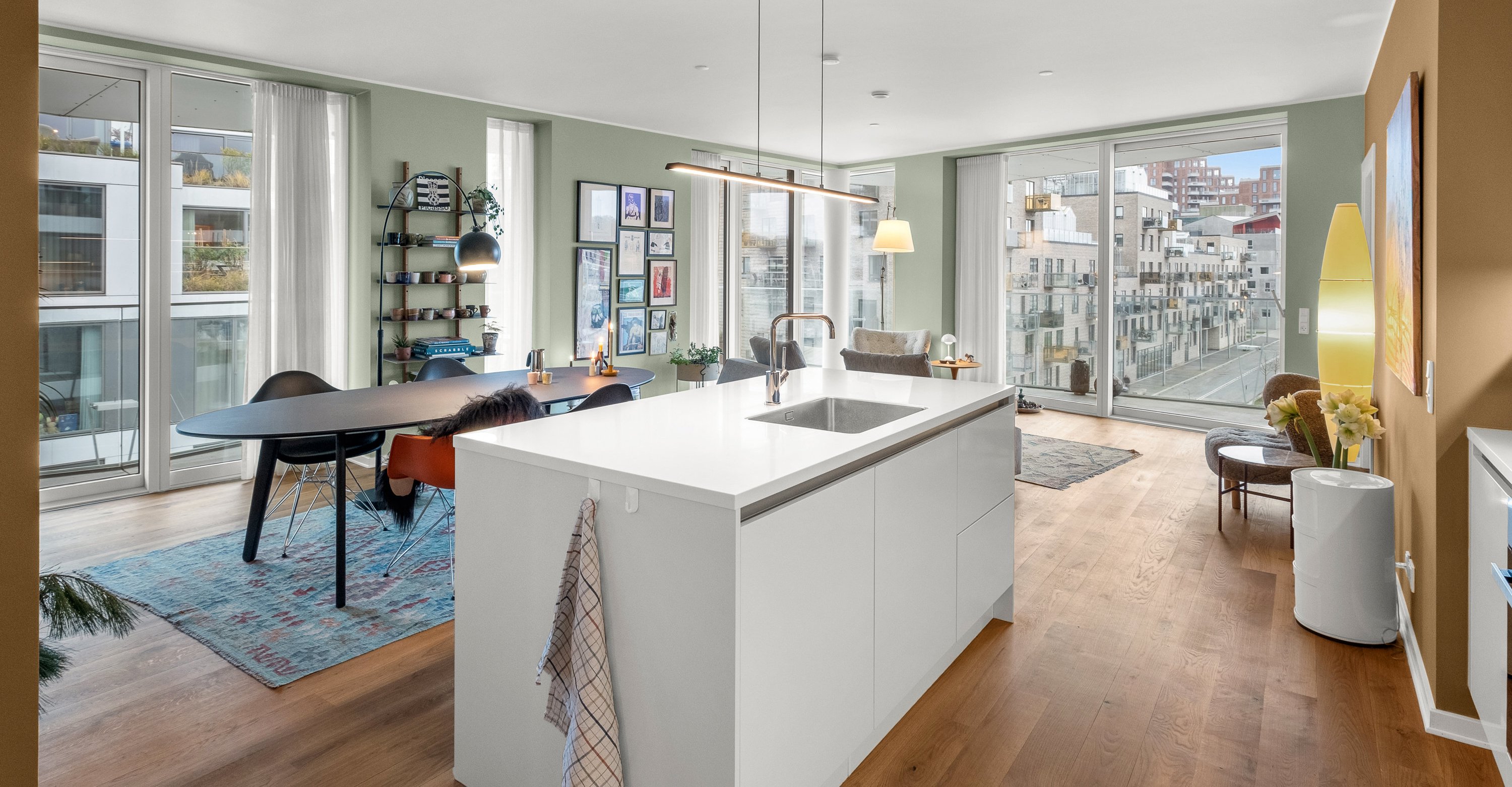 Fremhævet køkken billede i fuldskærmstilstand. Billede af Esther Aggebos Gade 30, 3. 4., 8000 Aarhus C