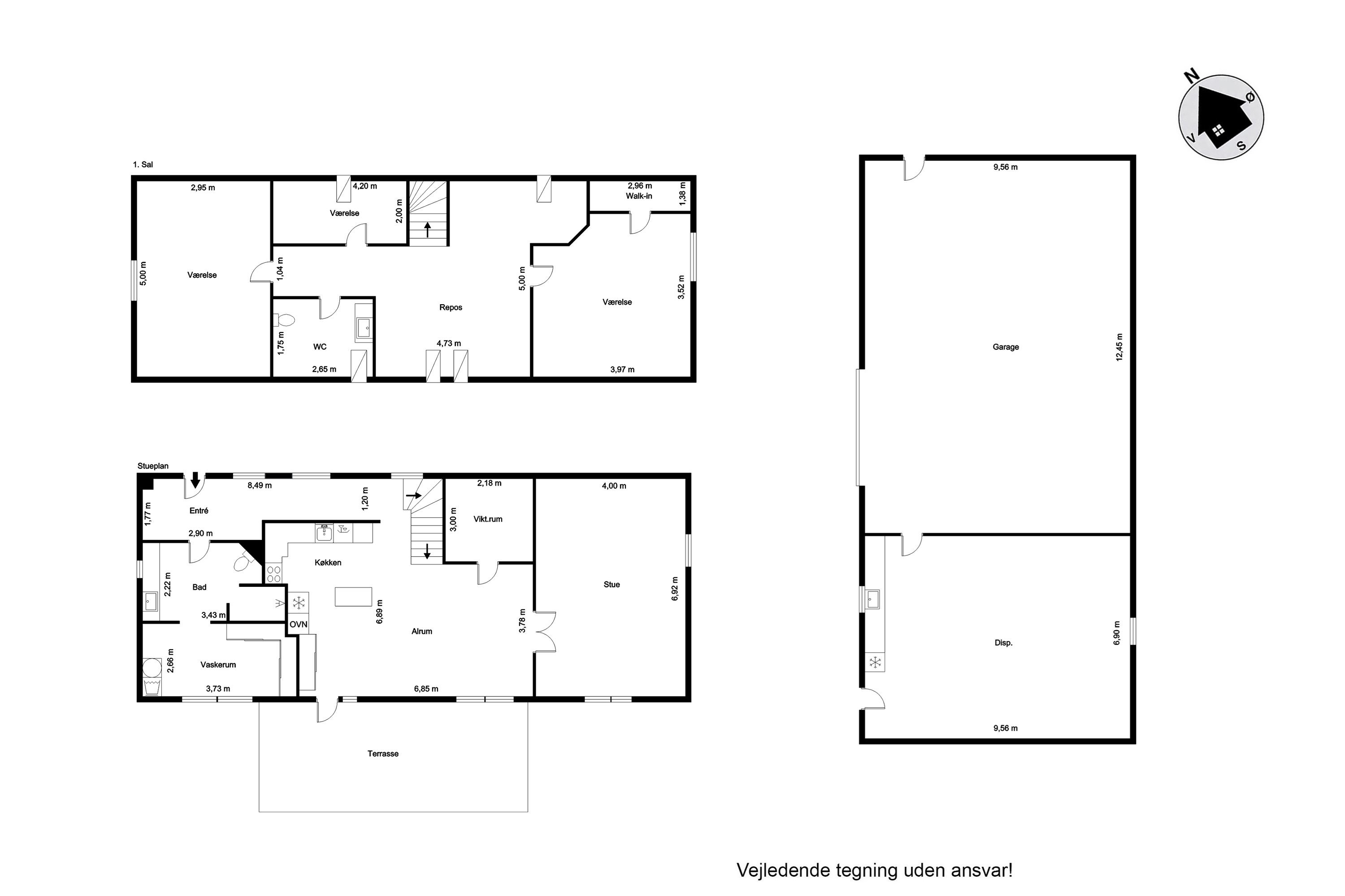 Plantegninger billede af Gatten Møllevej 11, Vilsted, 9670 Løgstør