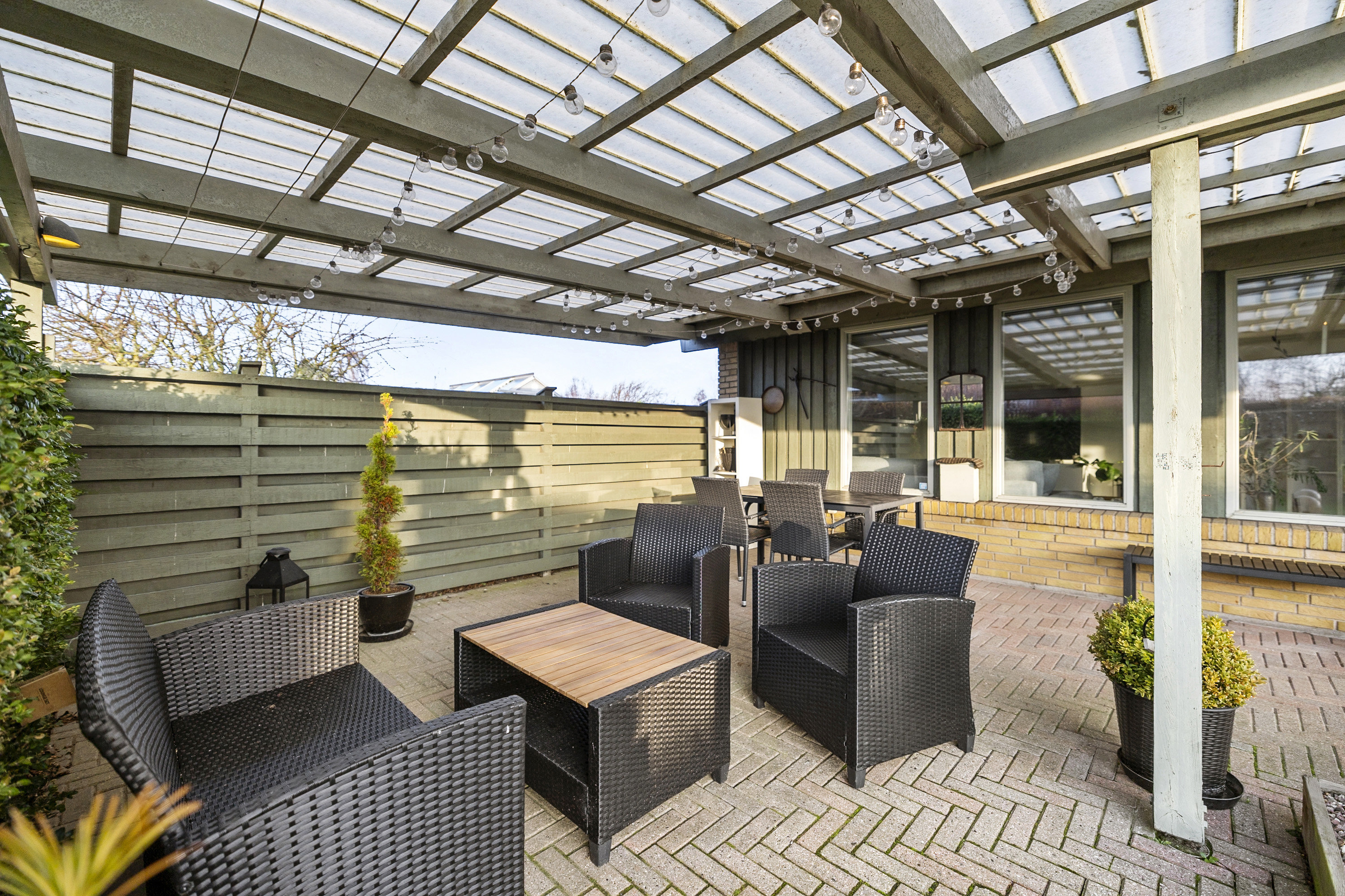 Fremhævet terrasse billede i fuldskærmstilstand. Billede af Skovbrinken 16, Korsør Syd, 4220 Korsør