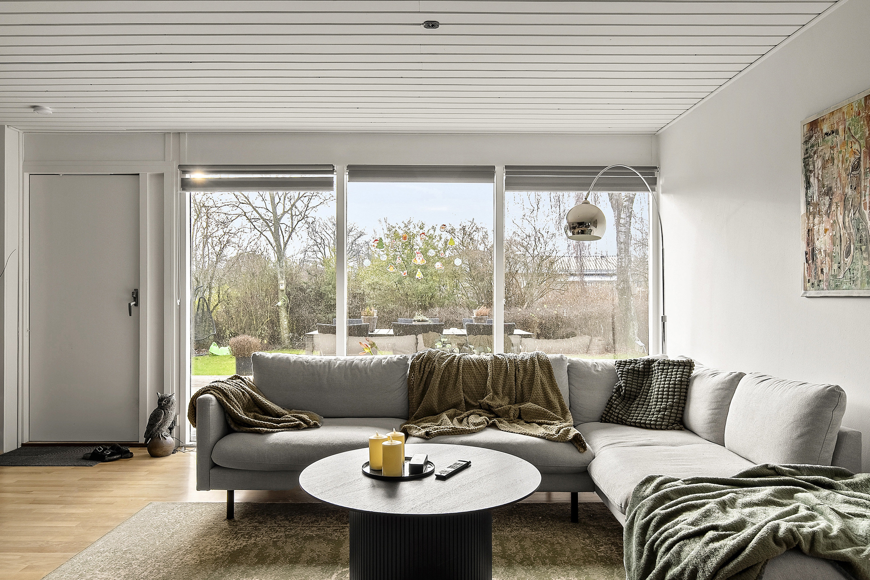 Fremhævet stue billede i fuldskærmstilstand. Billede af Hybenvænget 37, 8362 Hørning