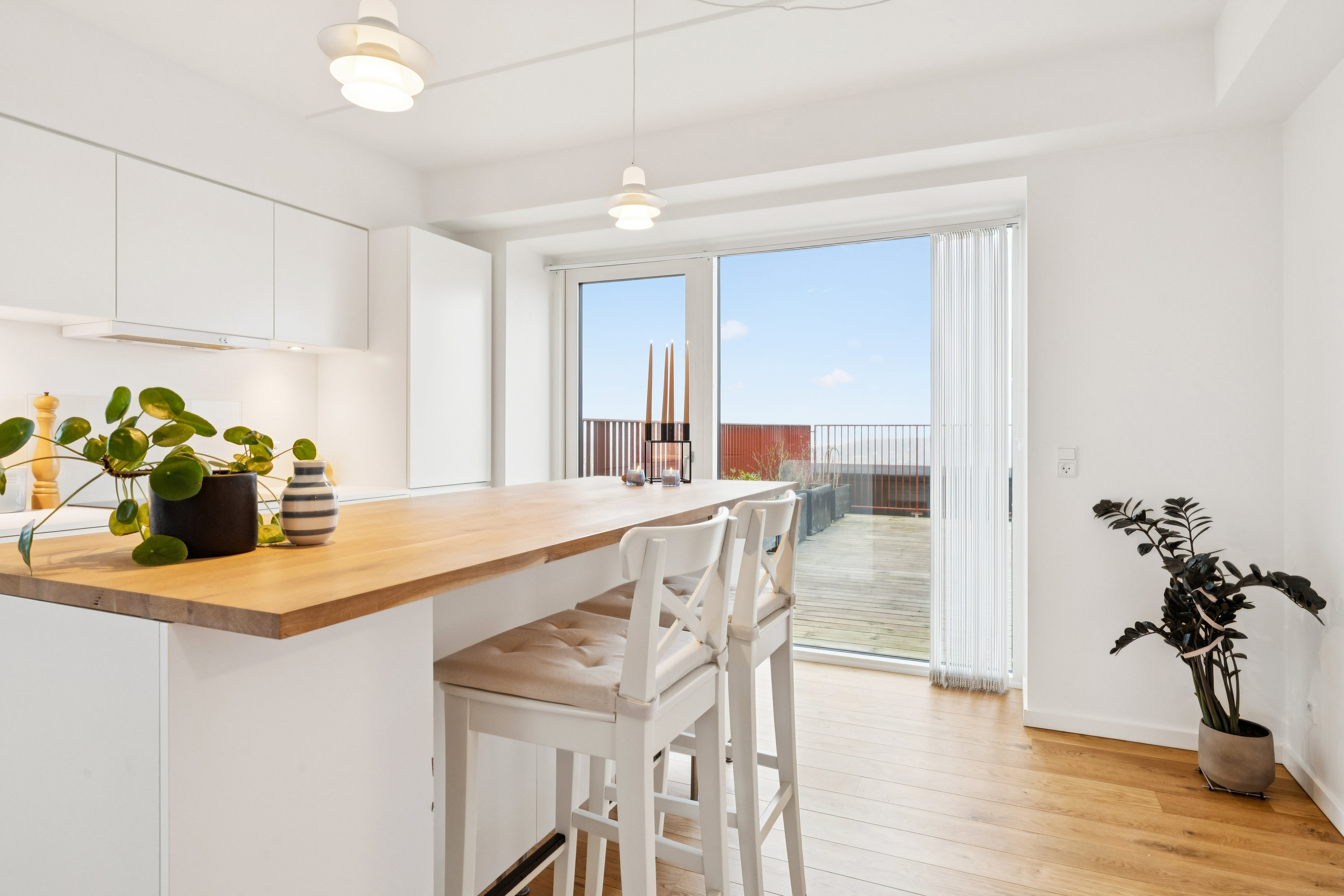 Fremhævet køkken billede i fuldskærmstilstand. Billede af Egeparken 3, 10. tv., 9000 Aalborg