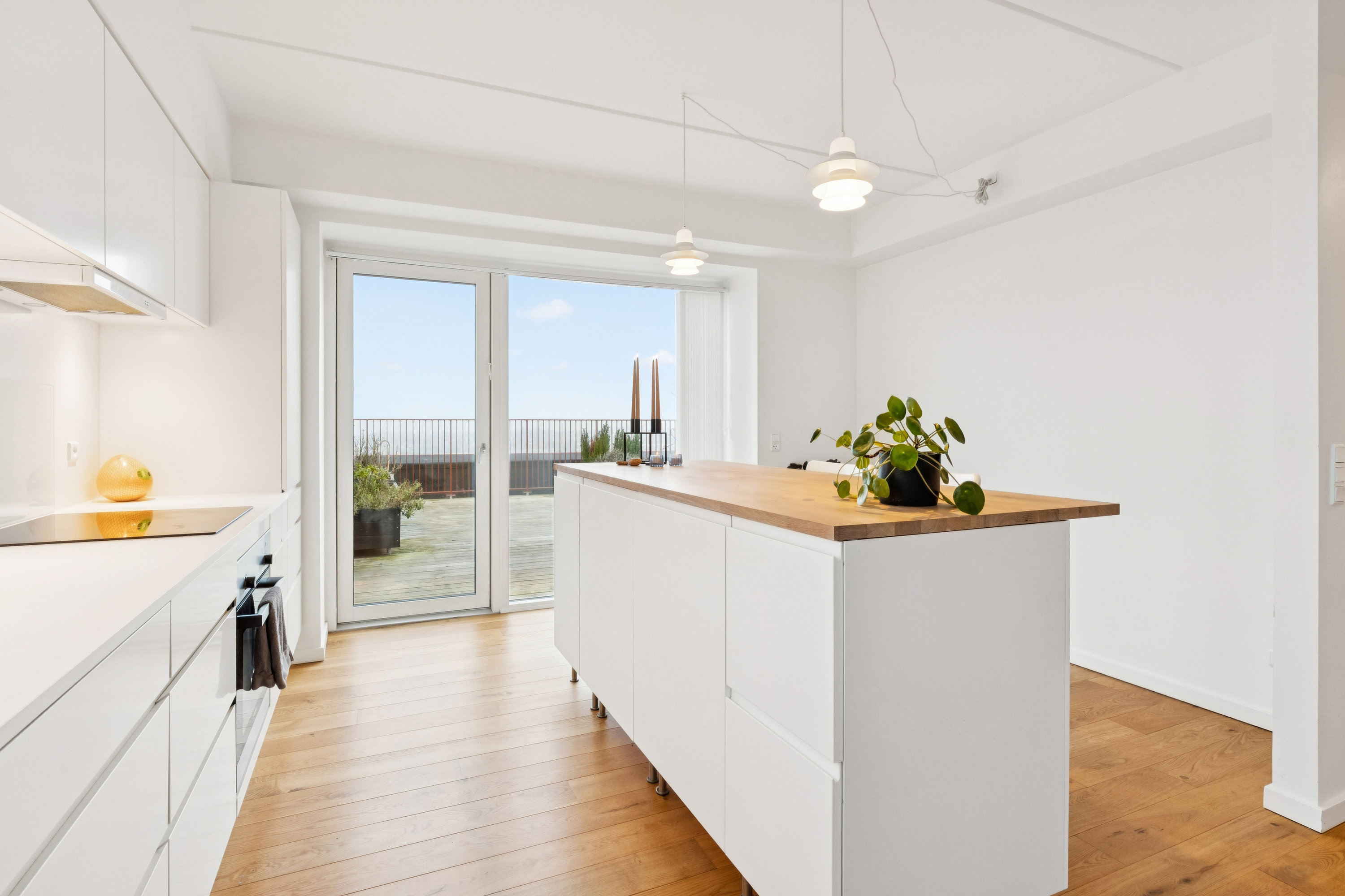 Fremhævet køkken billede i fuldskærmstilstand. Billede af Egeparken 3, 10. tv., 9000 Aalborg