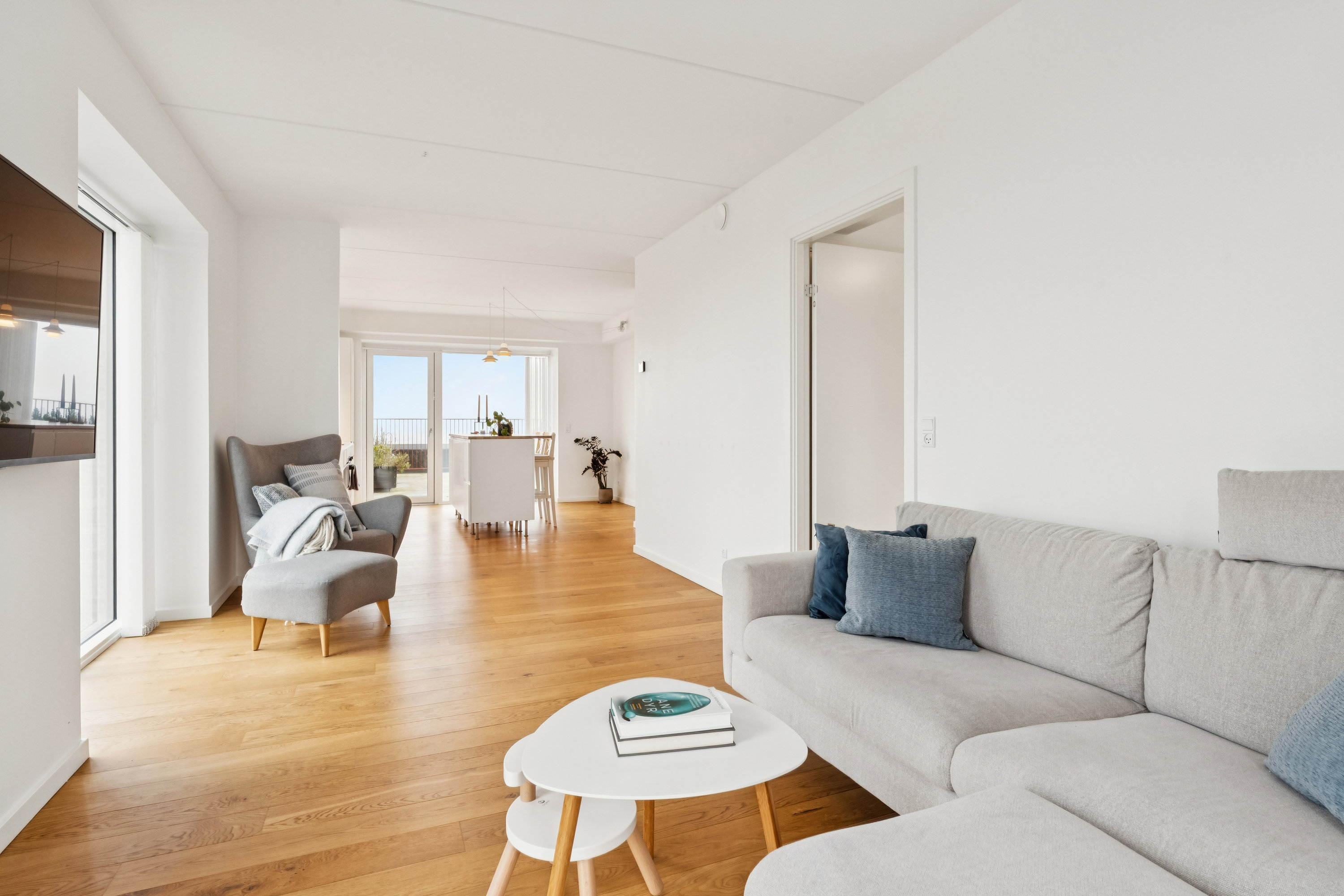 Fremhævet stue billede i fuldskærmstilstand. Billede af Egeparken 3, 10. tv., 9000 Aalborg