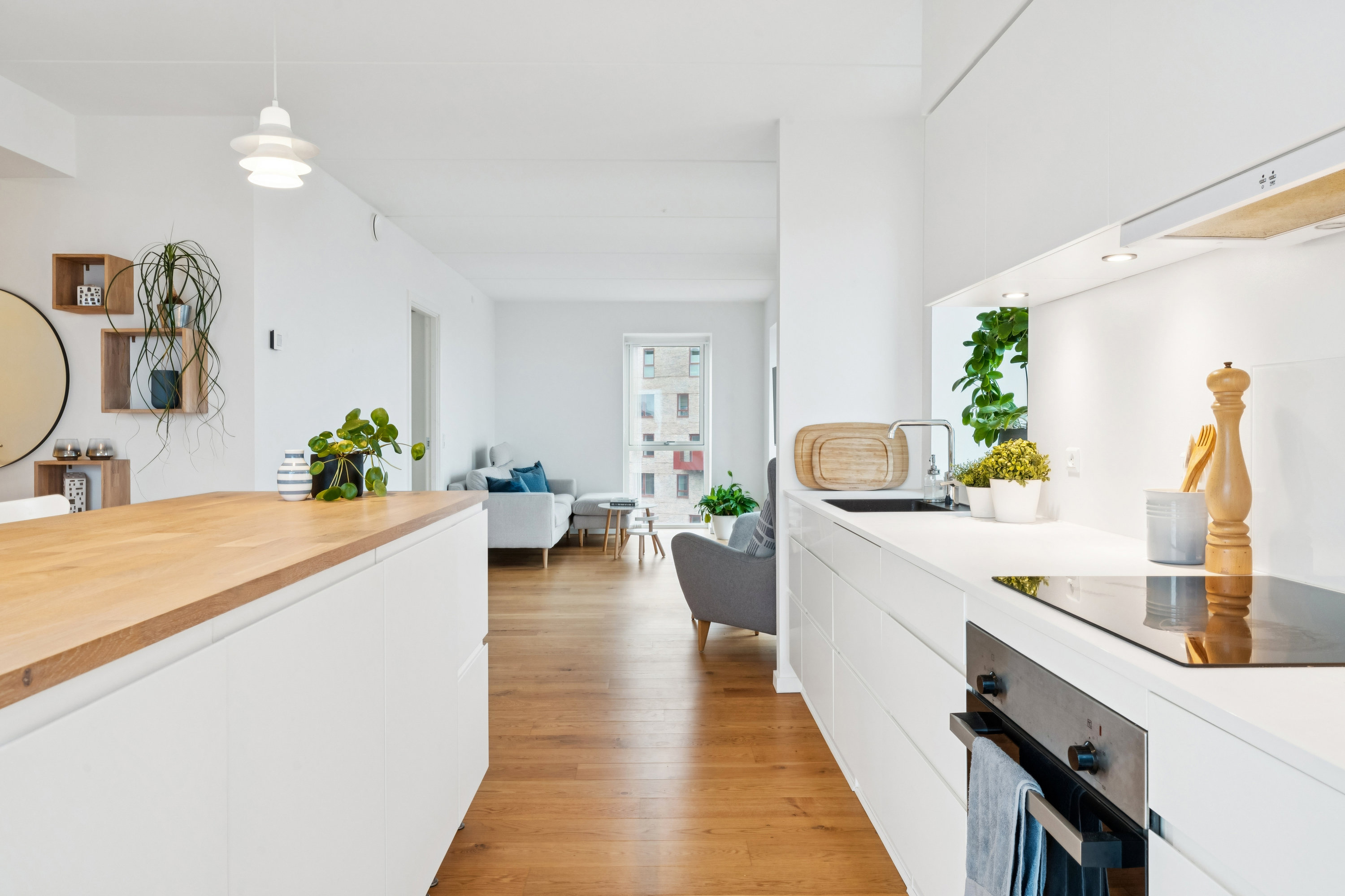 Fremhævet køkken billede i fuldskærmstilstand. Billede af Egeparken 3, 10. tv., 9000 Aalborg