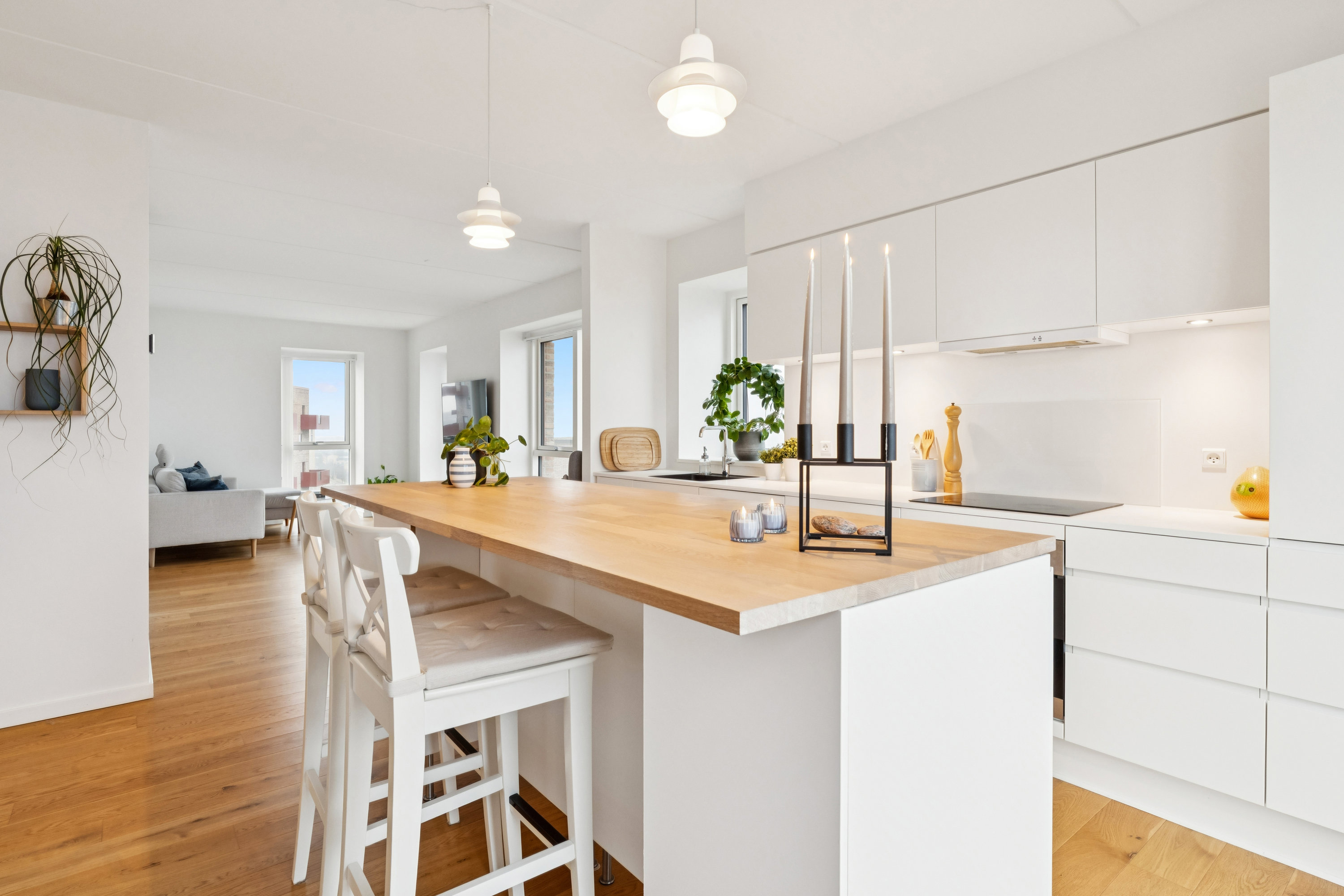 Fremhævet køkken billede i fuldskærmstilstand. Billede af Egeparken 3, 10. tv., 9000 Aalborg