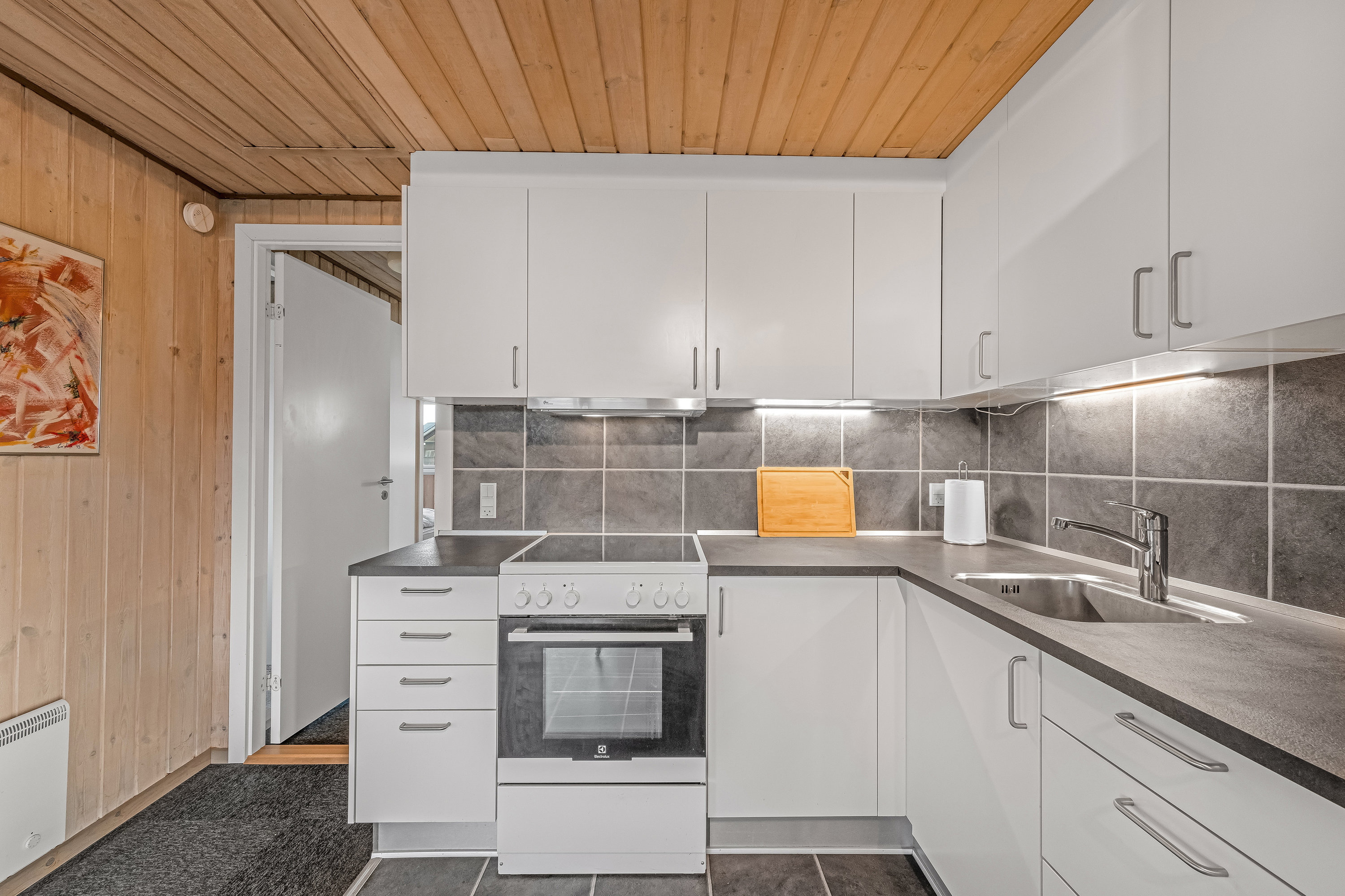 Fremhævet køkken billede i fuldskærmstilstand. Billede af Rylevej 7, Henne Strand, 6854 Henne