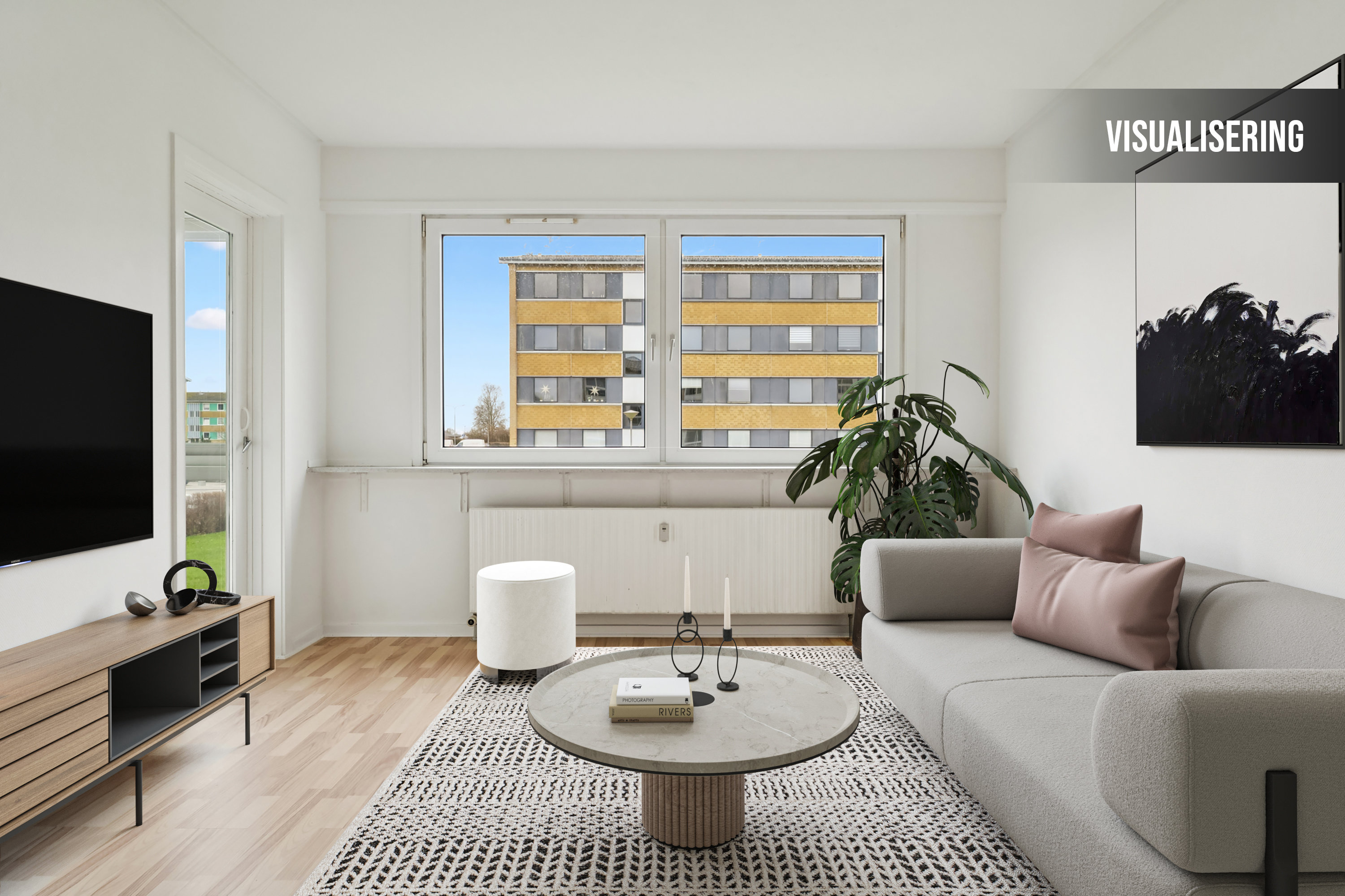 Fremhævet stue billede i fuldskærmstilstand. Billede af Skelvangsvej 187, 1. mf., 8920 Randers NV