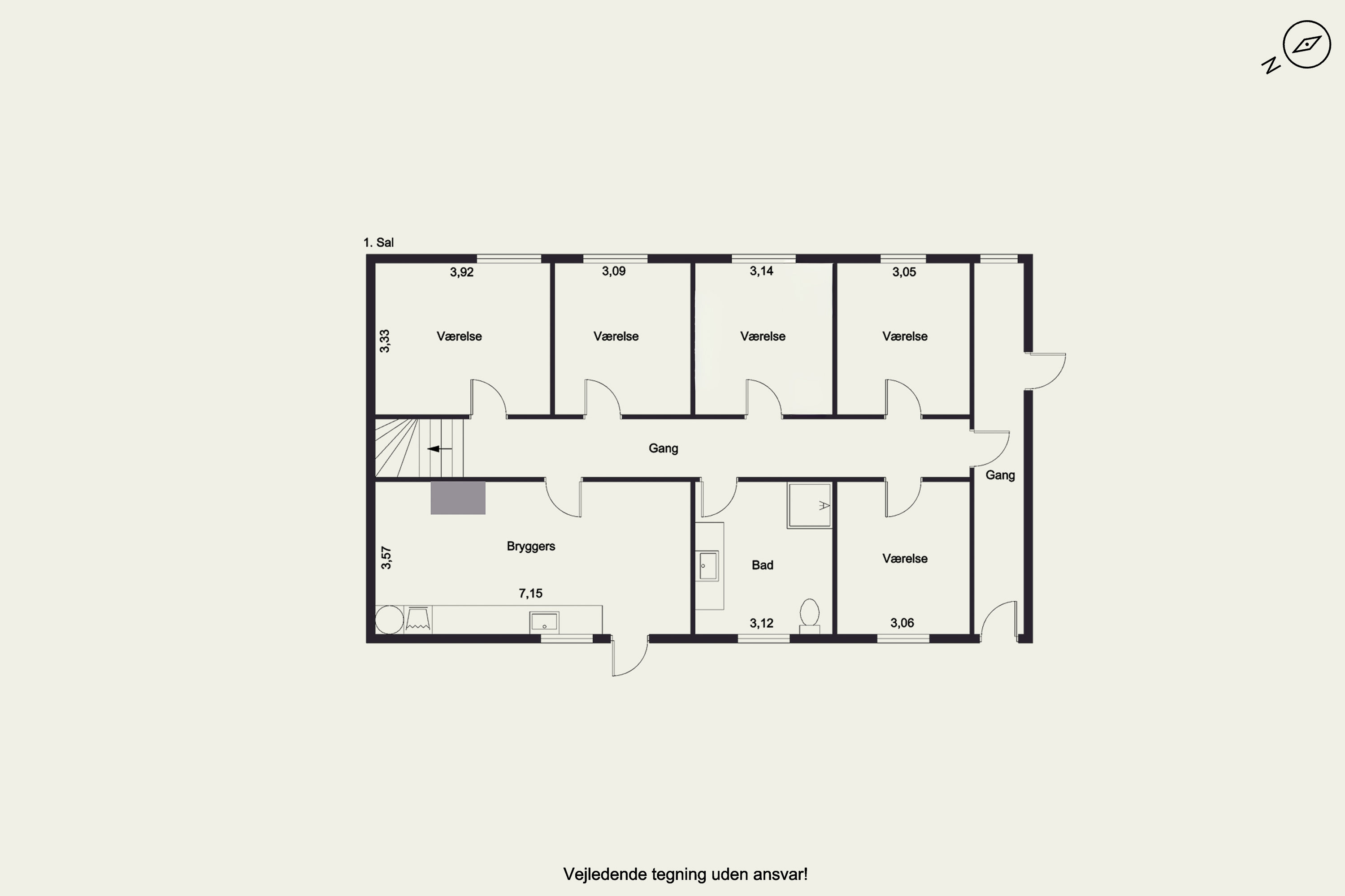 Plantegninger billede af Fåborgvej 18, Nr Broby, 5672 Broby