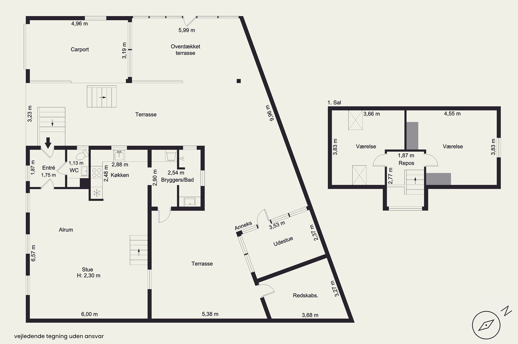 Plantegninger billede af Skansevej 25, 3400 Hillerød