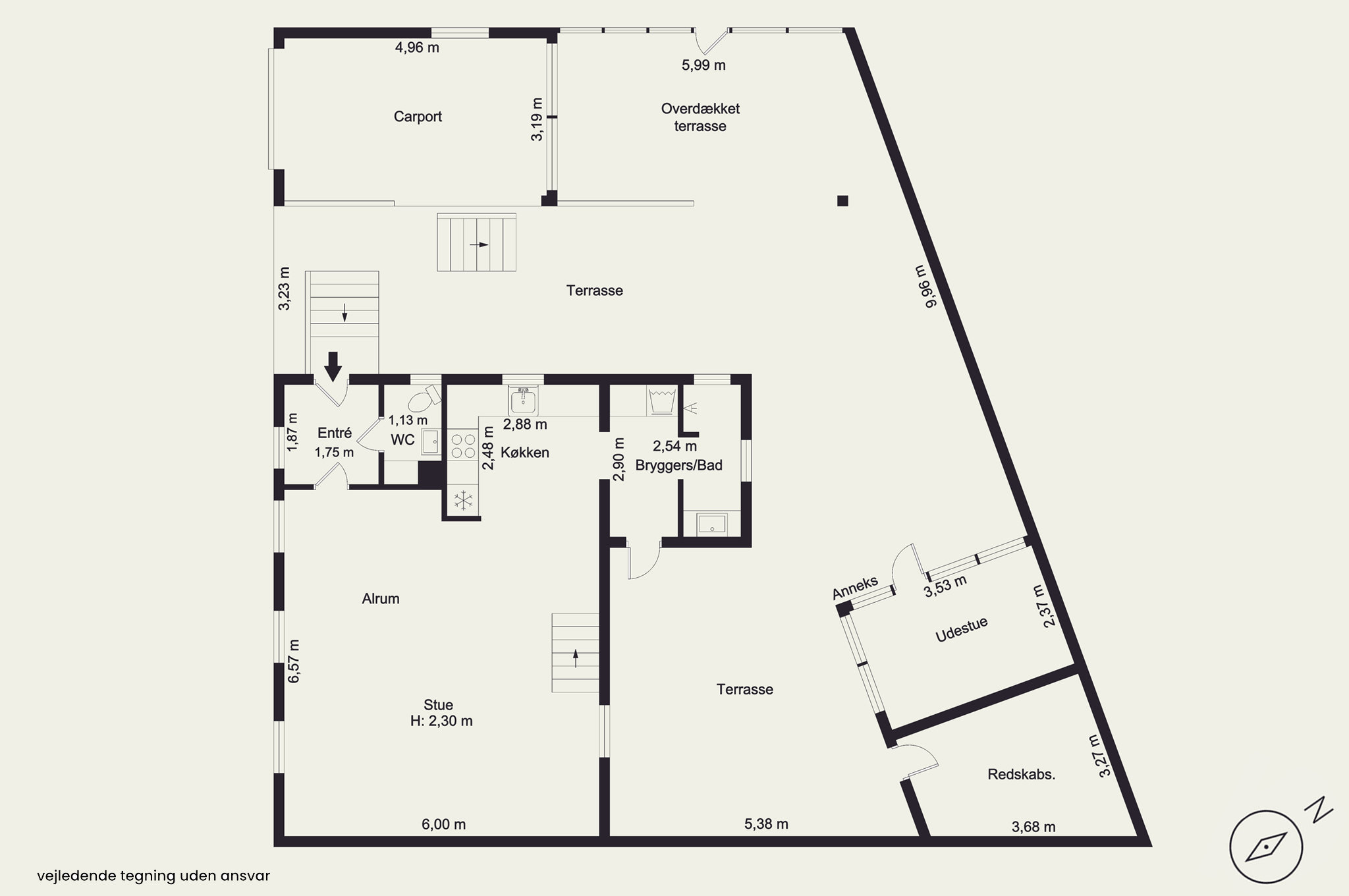 Plantegninger billede af Skansevej 25, 3400 Hillerød