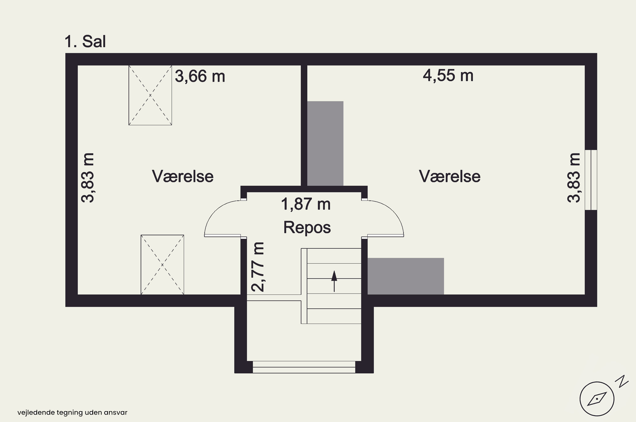 Plantegninger billede af Skansevej 25, 3400 Hillerød