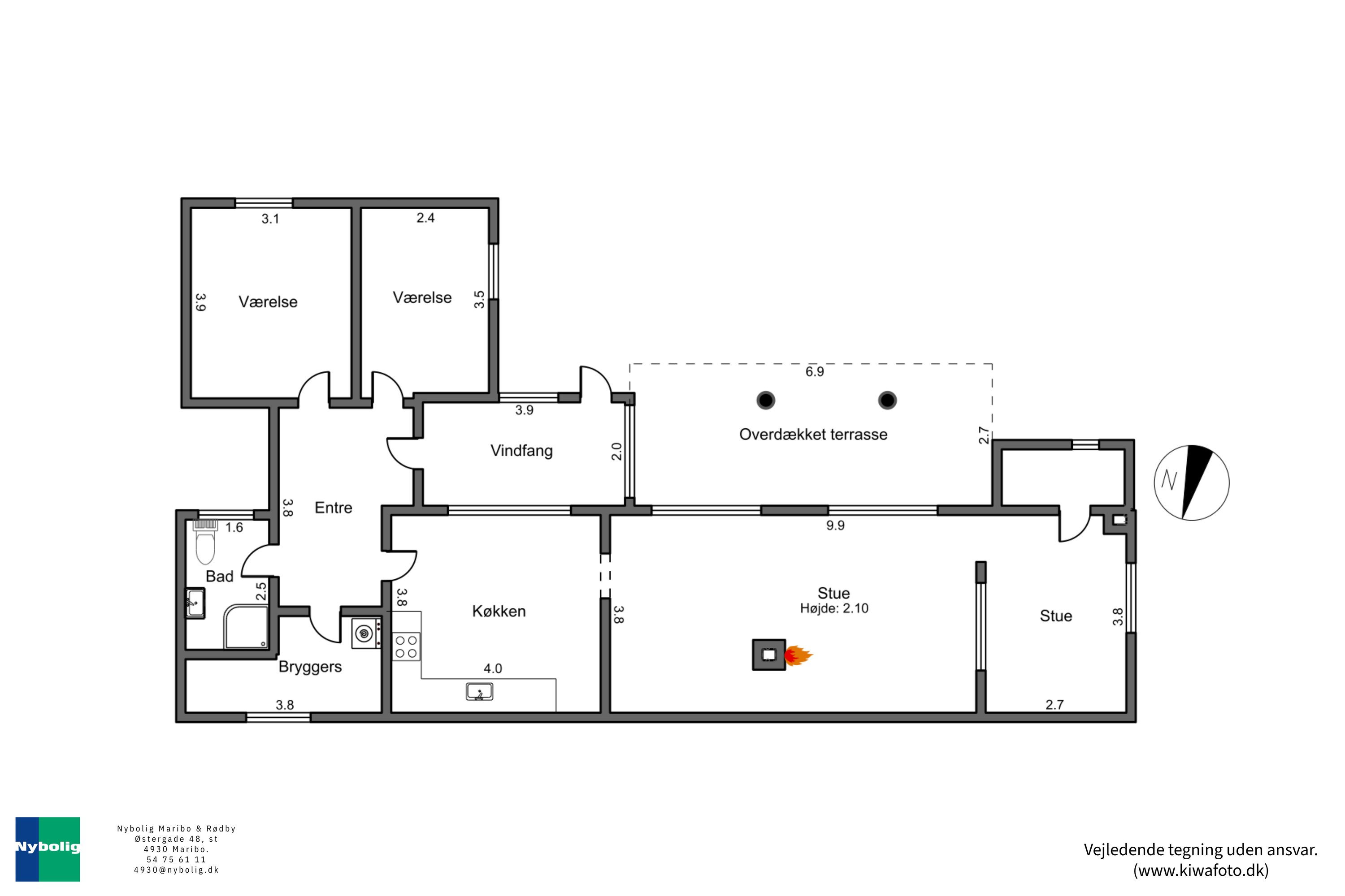 Plantegninger billede af Gallevej 8, 4913 Horslunde