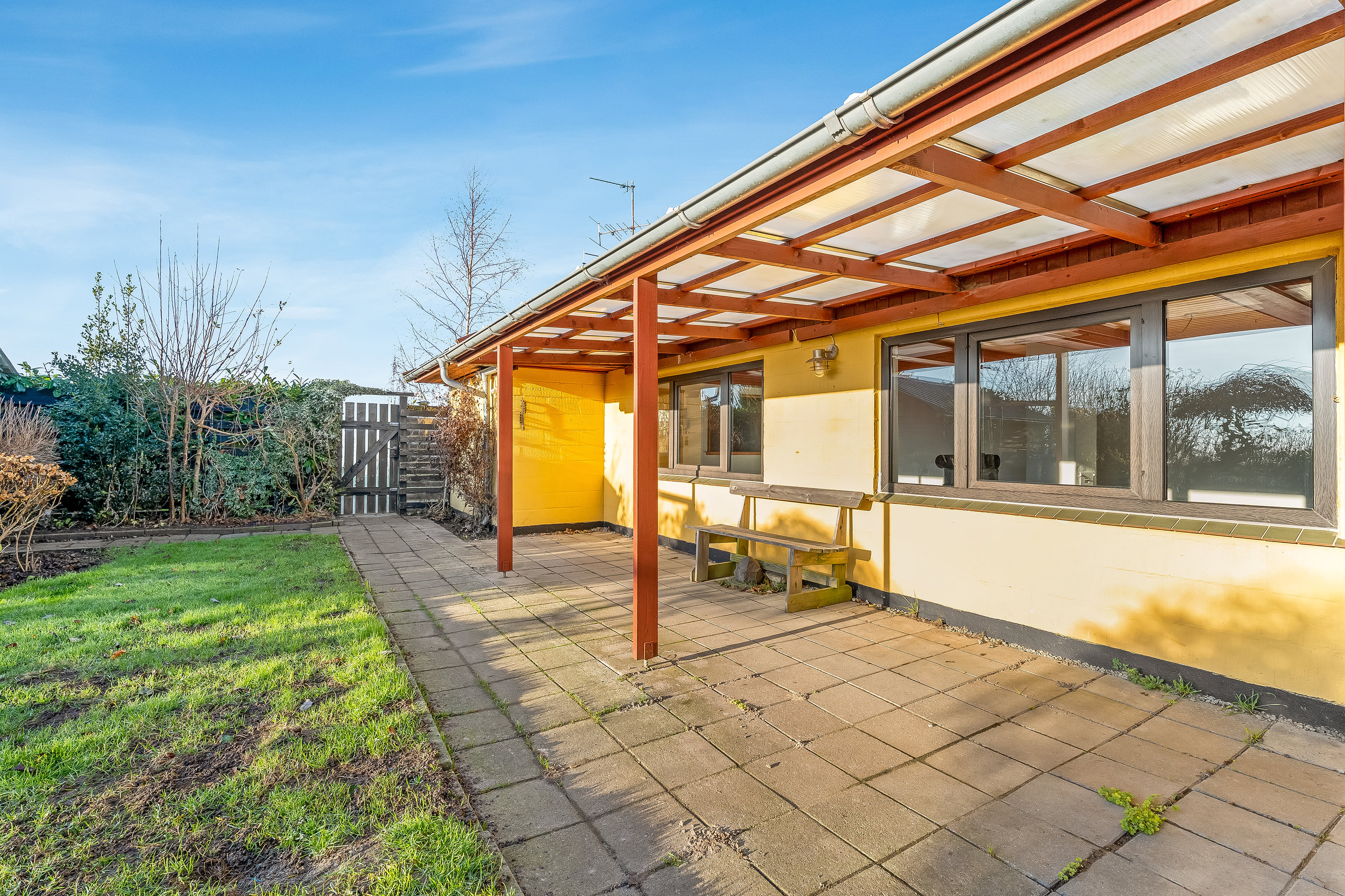 Fremhævet overdækket terrasse billede i fuldskærmstilstand. Billede af Gallevej 8, 4913 Horslunde