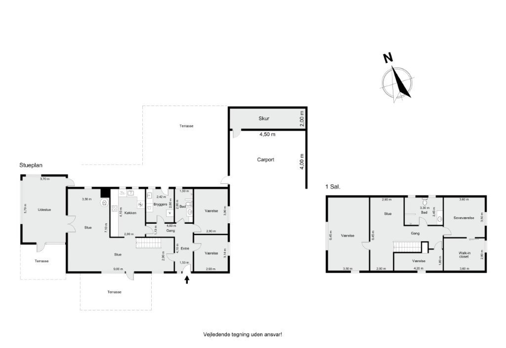 Plantegninger billede af Vesterheden 71, 8800 Viborg