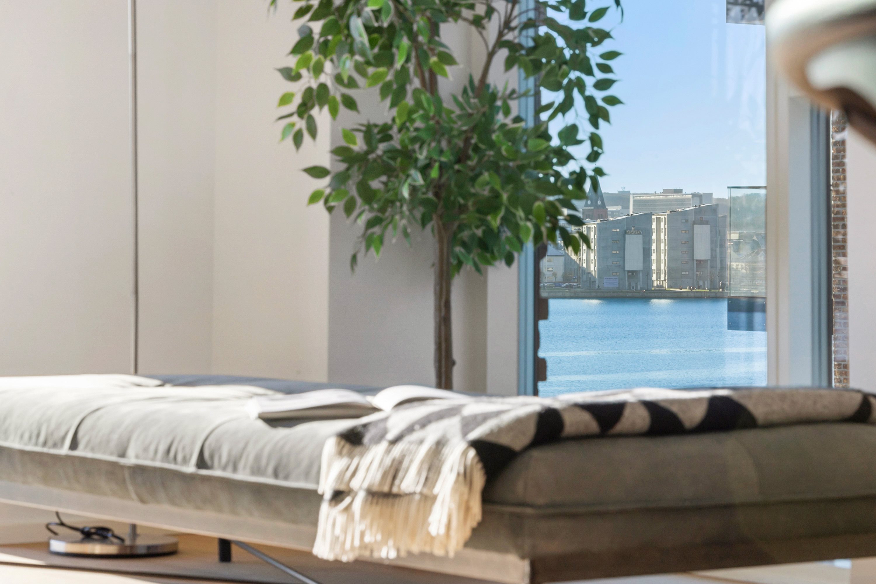 Fremhævet stue billede i fuldskærmstilstand. Billede af Stigsborg Brygge 161, 5. th., 9400 Nørresundby