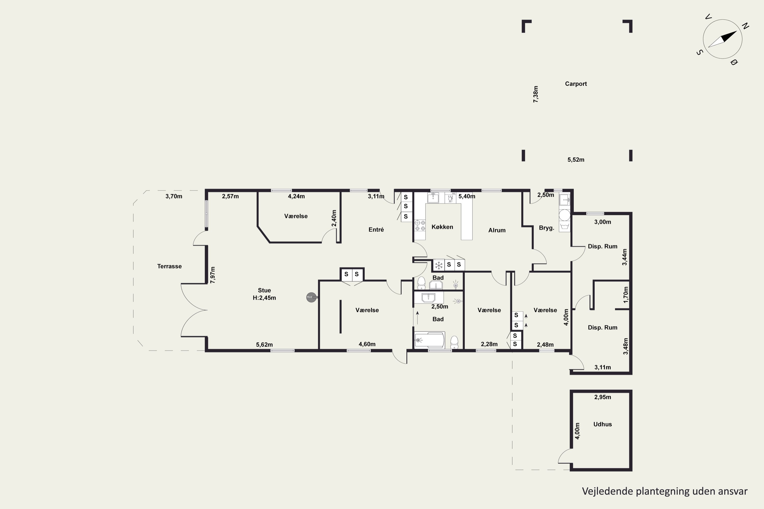 Plantegninger billede af Sulsted Kærvej 9, 9381 Sulsted