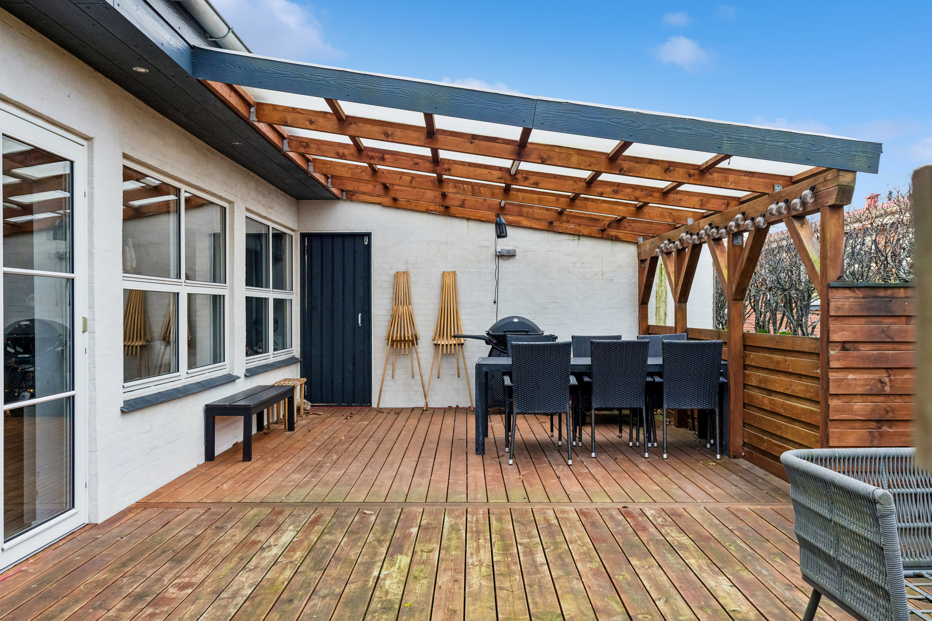 Fremhævet terrasse billede i fuldskærmstilstand. Billede af Seminarievej 80, 6760 Ribe