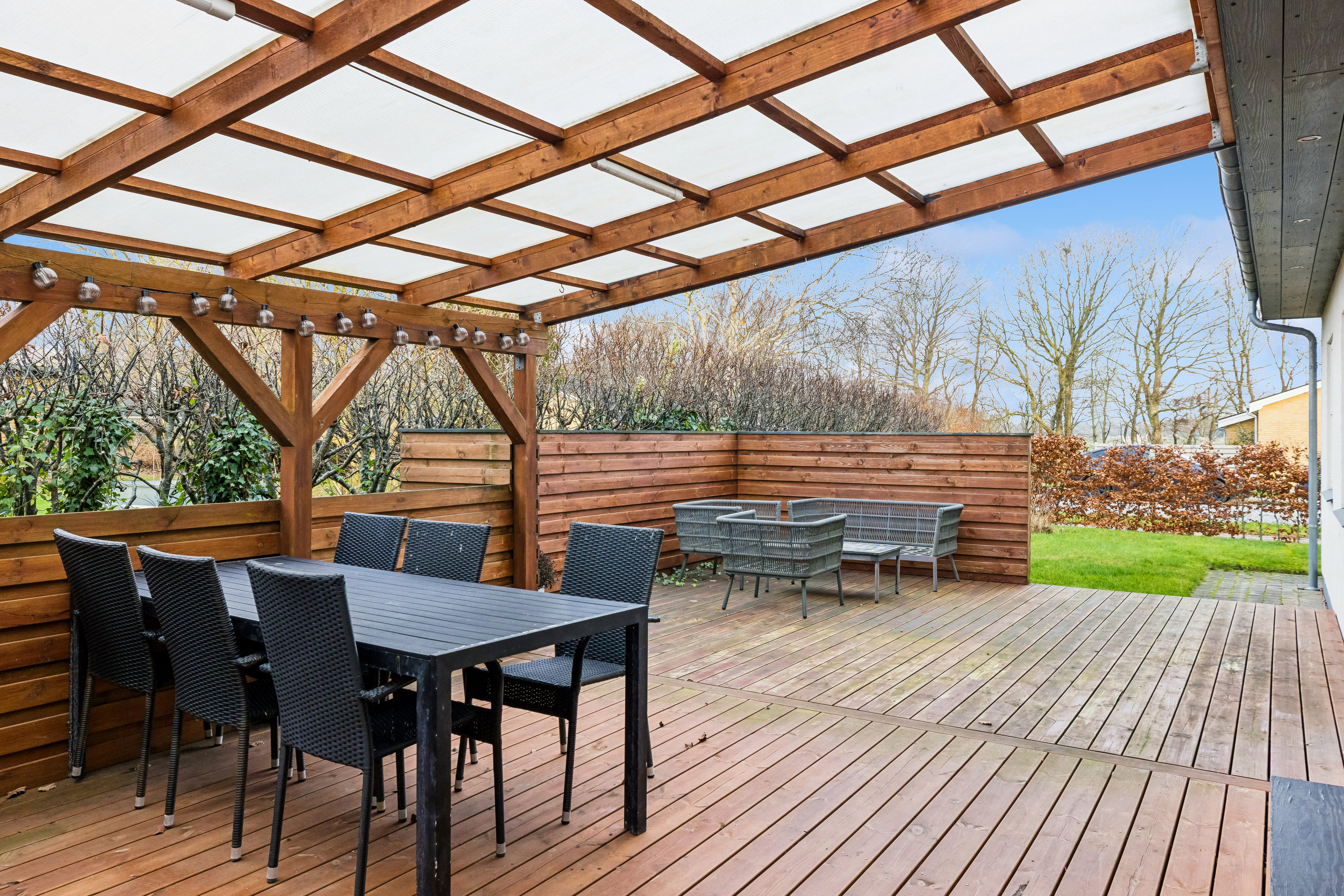 Fremhævet terrasse billede i fuldskærmstilstand. Billede af Seminarievej 80, 6760 Ribe