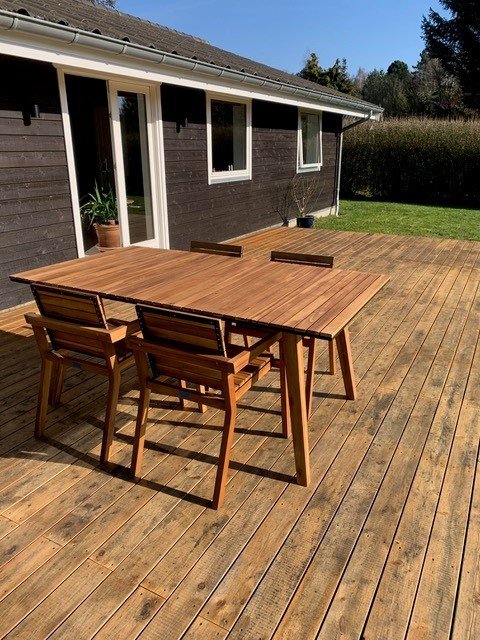 Fremhævet terrasse billede i fuldskærmstilstand. Billede af Egelunden 28, Tollerup, 3370 Melby