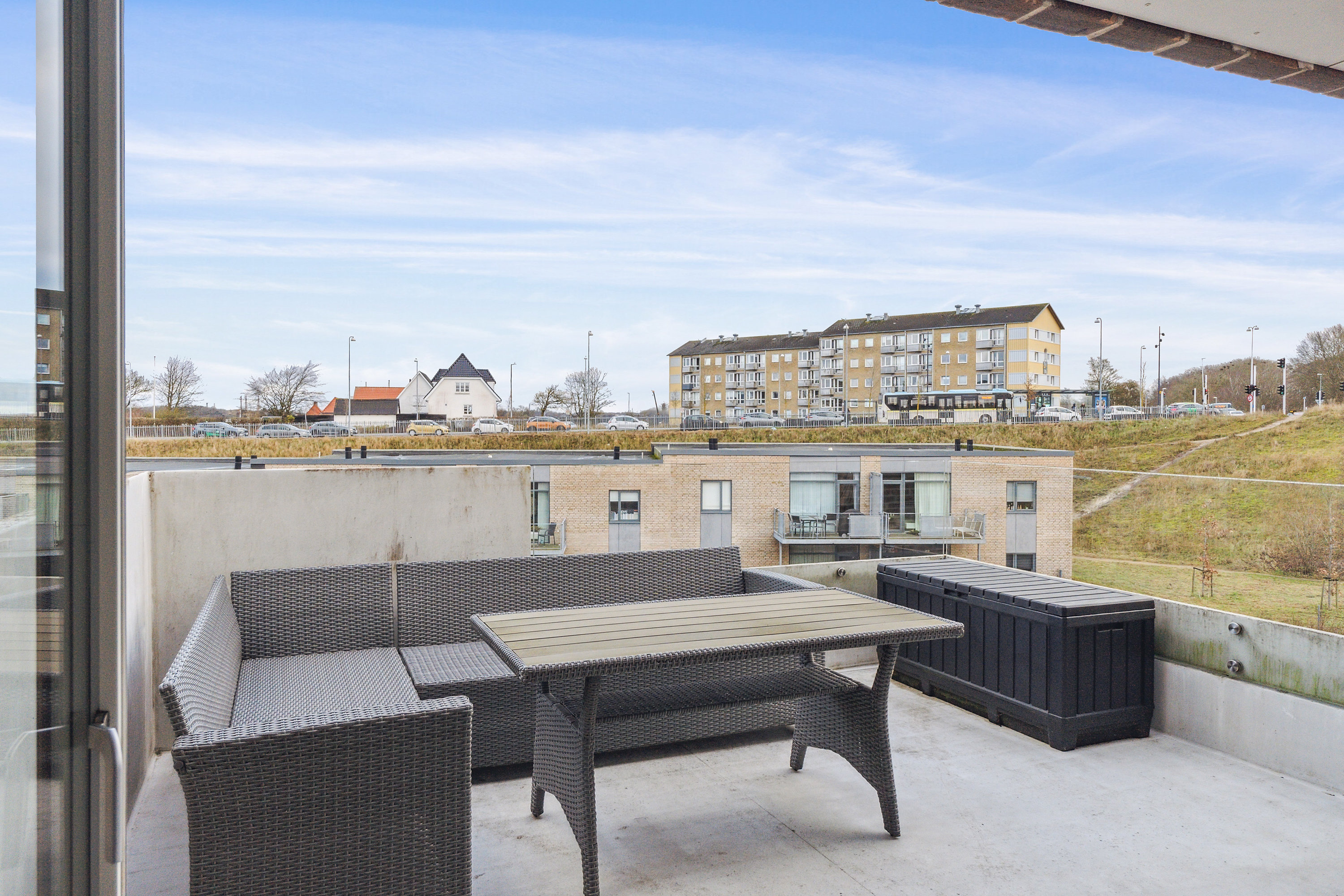 Miniaturebillede 1: altan. Billede af Kridtsløjfen 21, 5. 4., 9000 Aalborg