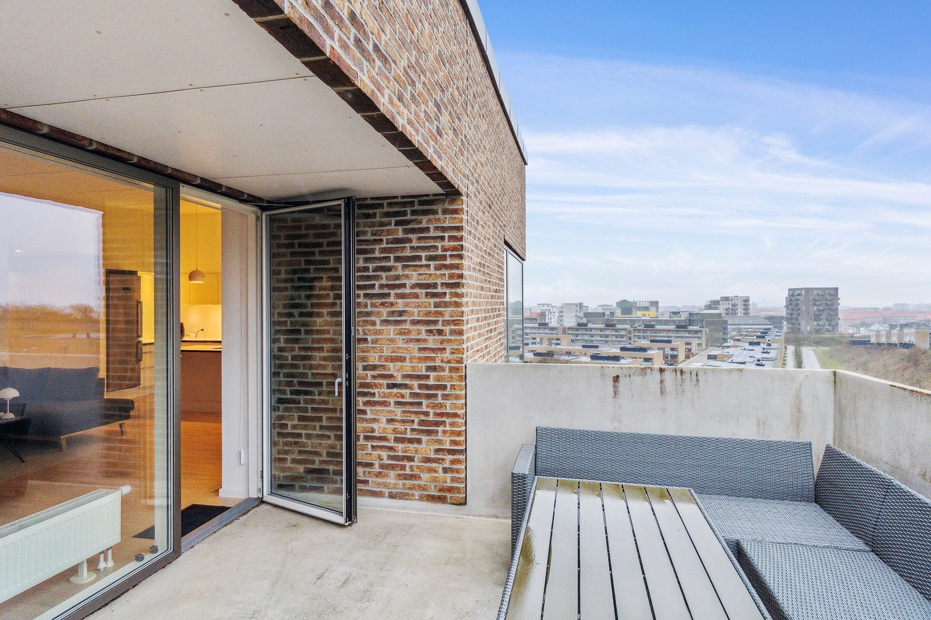 Fremhævet altan billede i fuldskærmstilstand. Billede af Kridtsløjfen 21, 5. 4., 9000 Aalborg