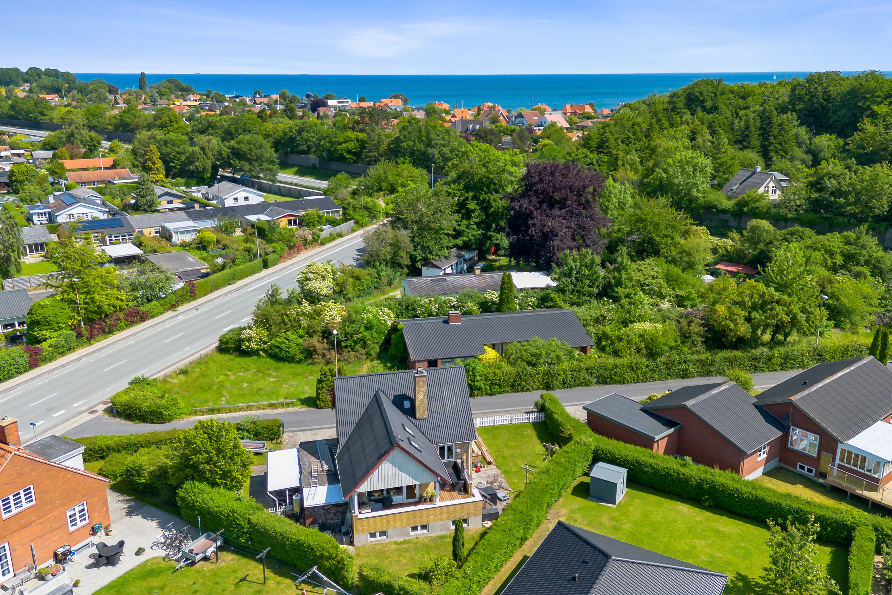 Fremhævet luftfoto billede i fuldskærmstilstand. Billede af Lundsvej 2, 5800 Nyborg