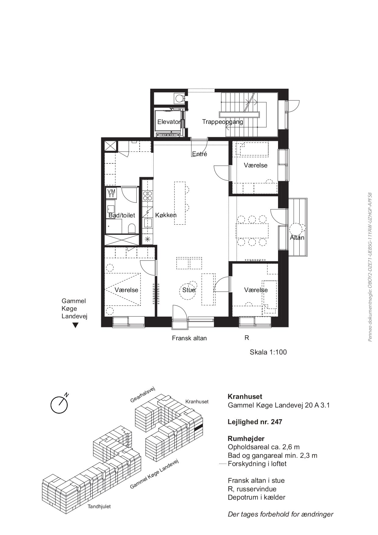 Plantegninger billede af Gammel Køge Landevej 20A, 3. 1., 2500 Valby