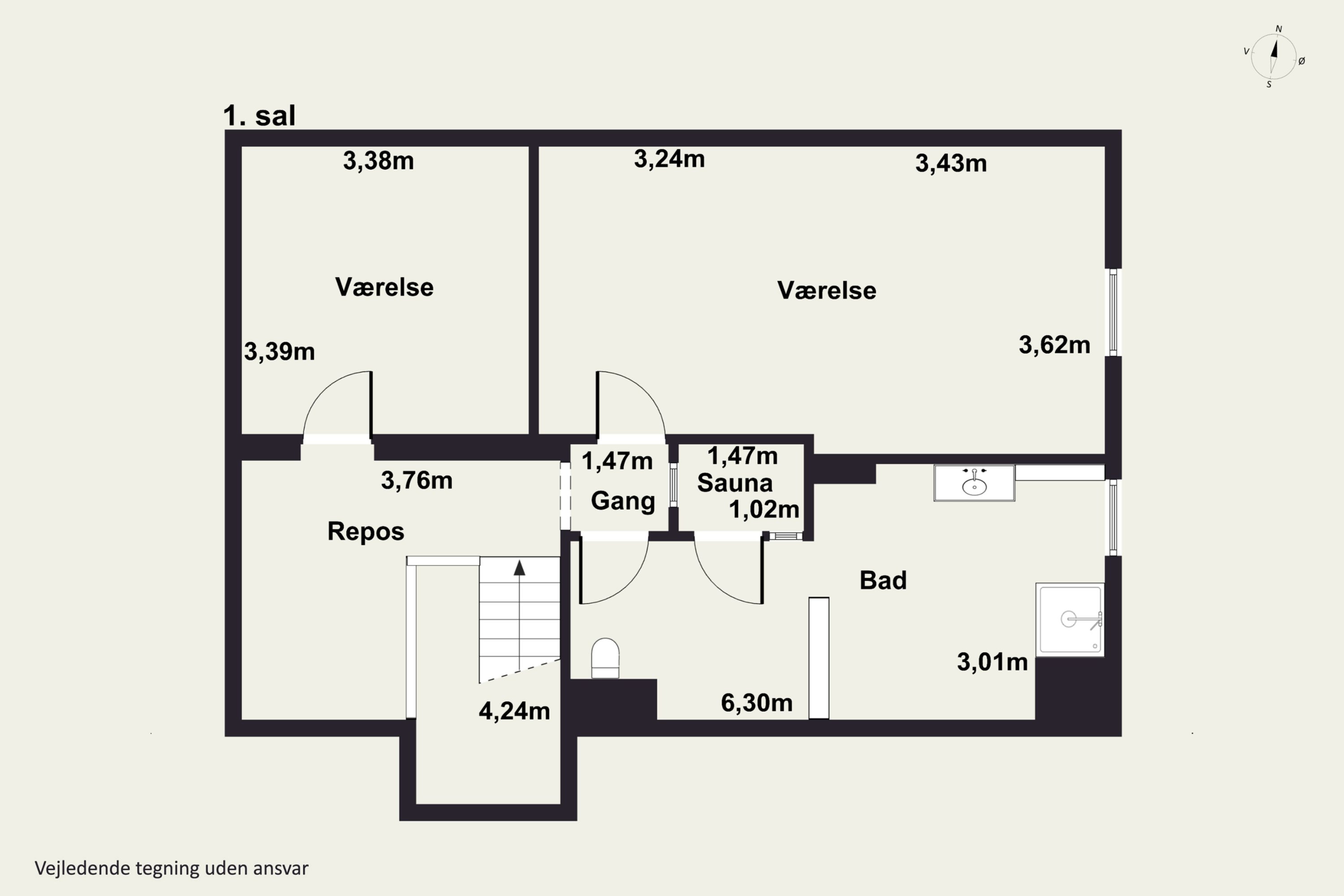Plantegninger billede af Pederskervejen 8, Bodilsker, 3730 Nexø