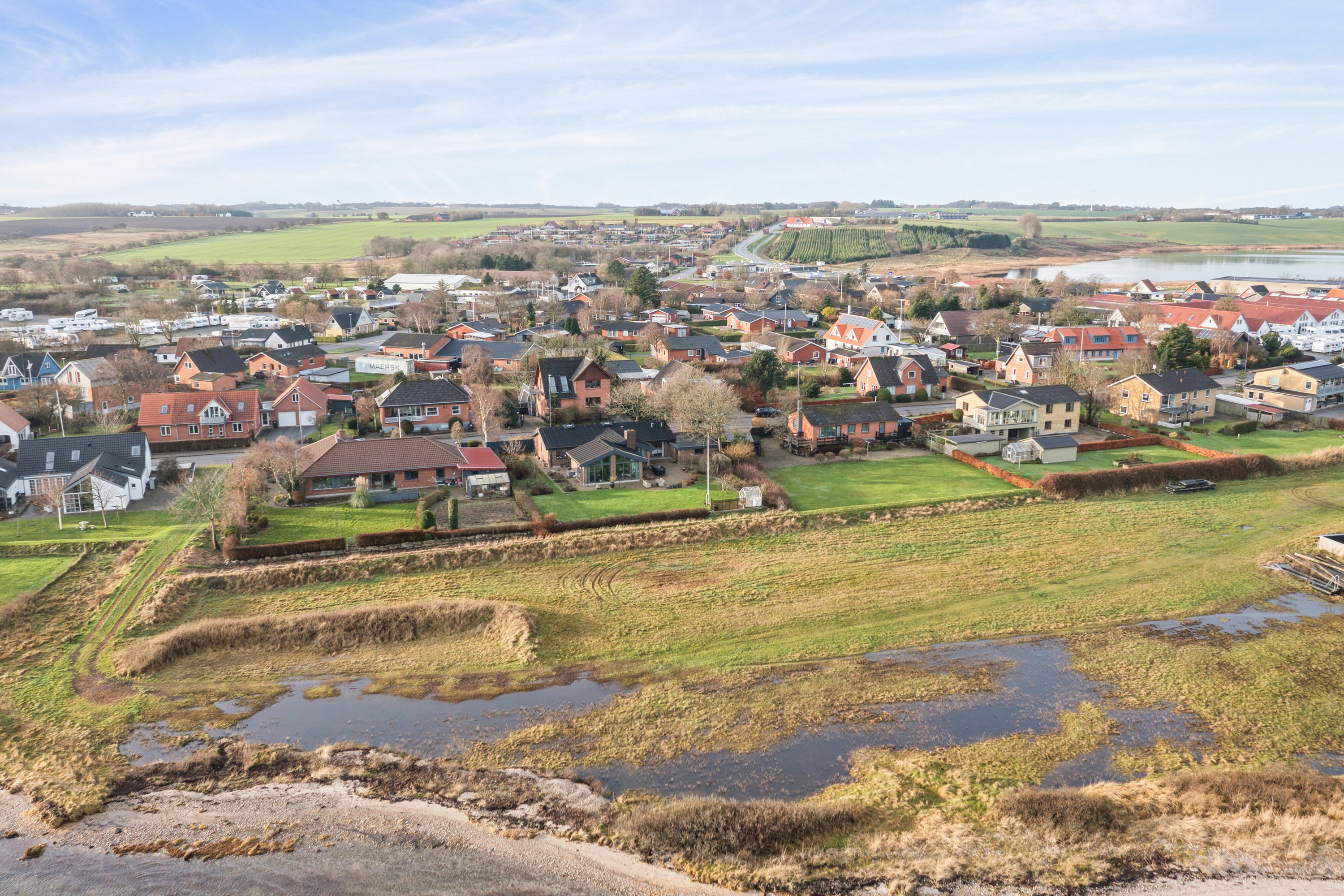 Fremhævet luftfoto billede i fuldskærmstilstand. Billede af Skyumvej 13, Vilsund, 7700 Thisted
