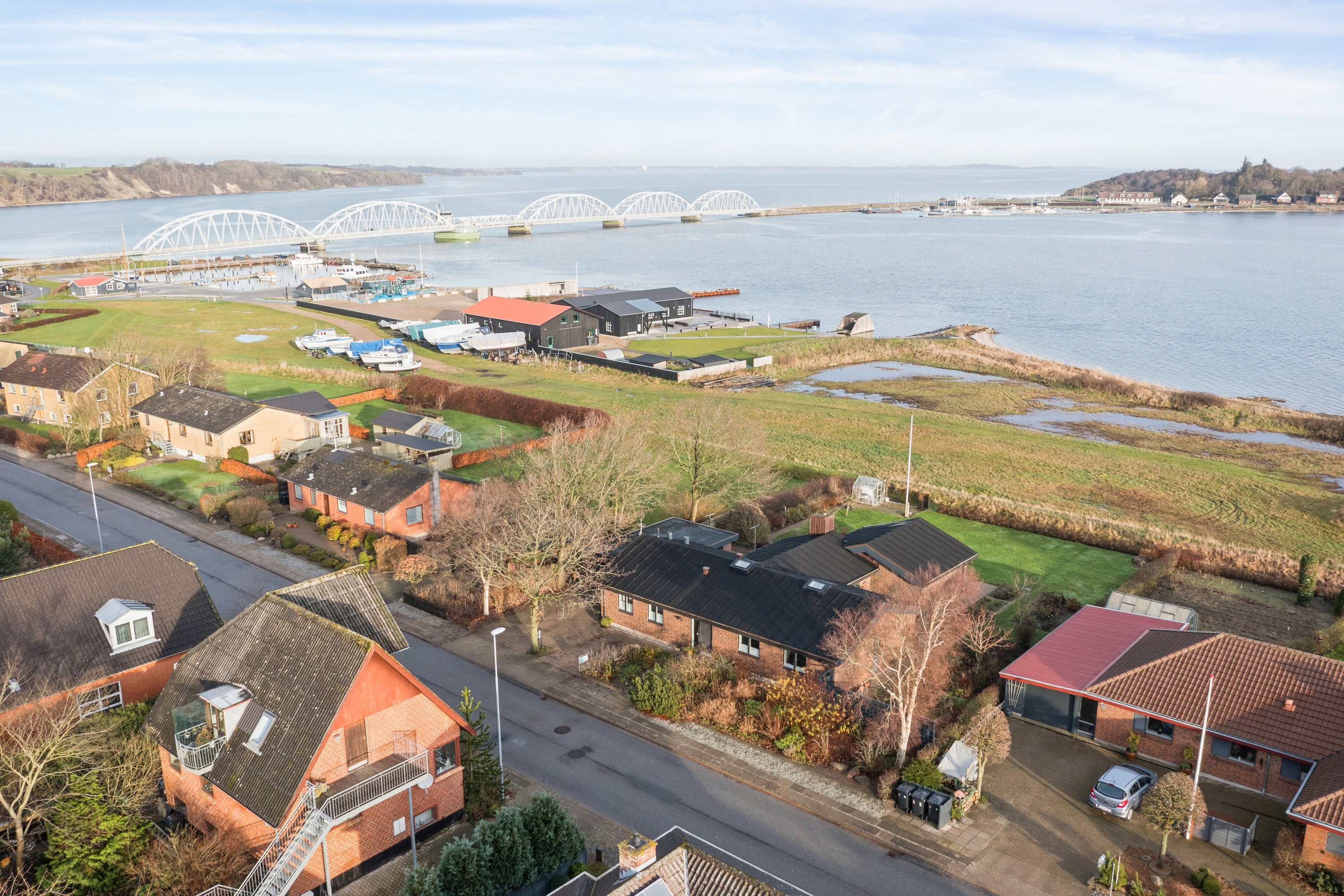 Fremhævet luftfoto billede i fuldskærmstilstand. Billede af Skyumvej 13, Vilsund, 7700 Thisted