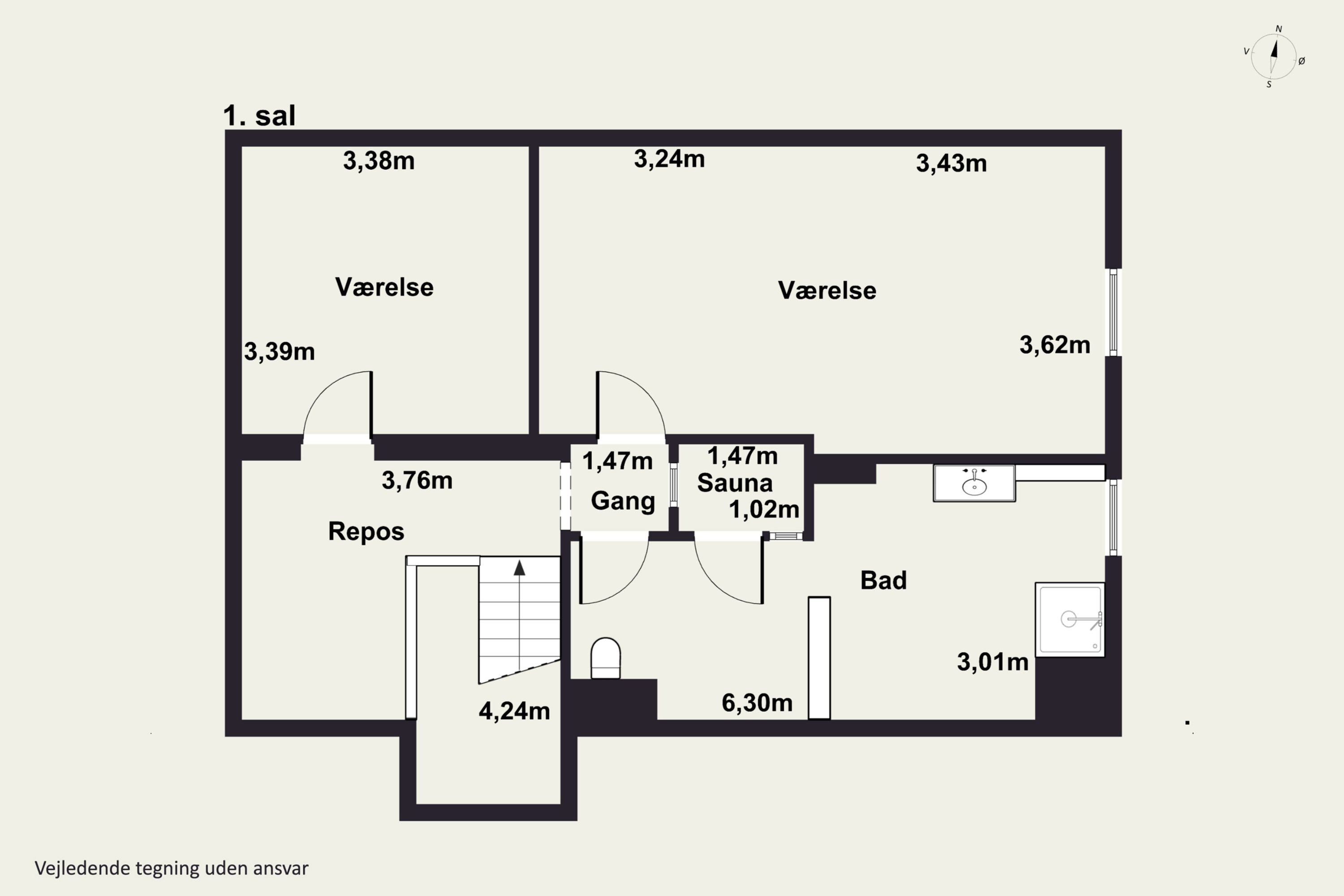 Plantegninger billede af Pederskervejen 8, Bodilsker, 3730 Nexø