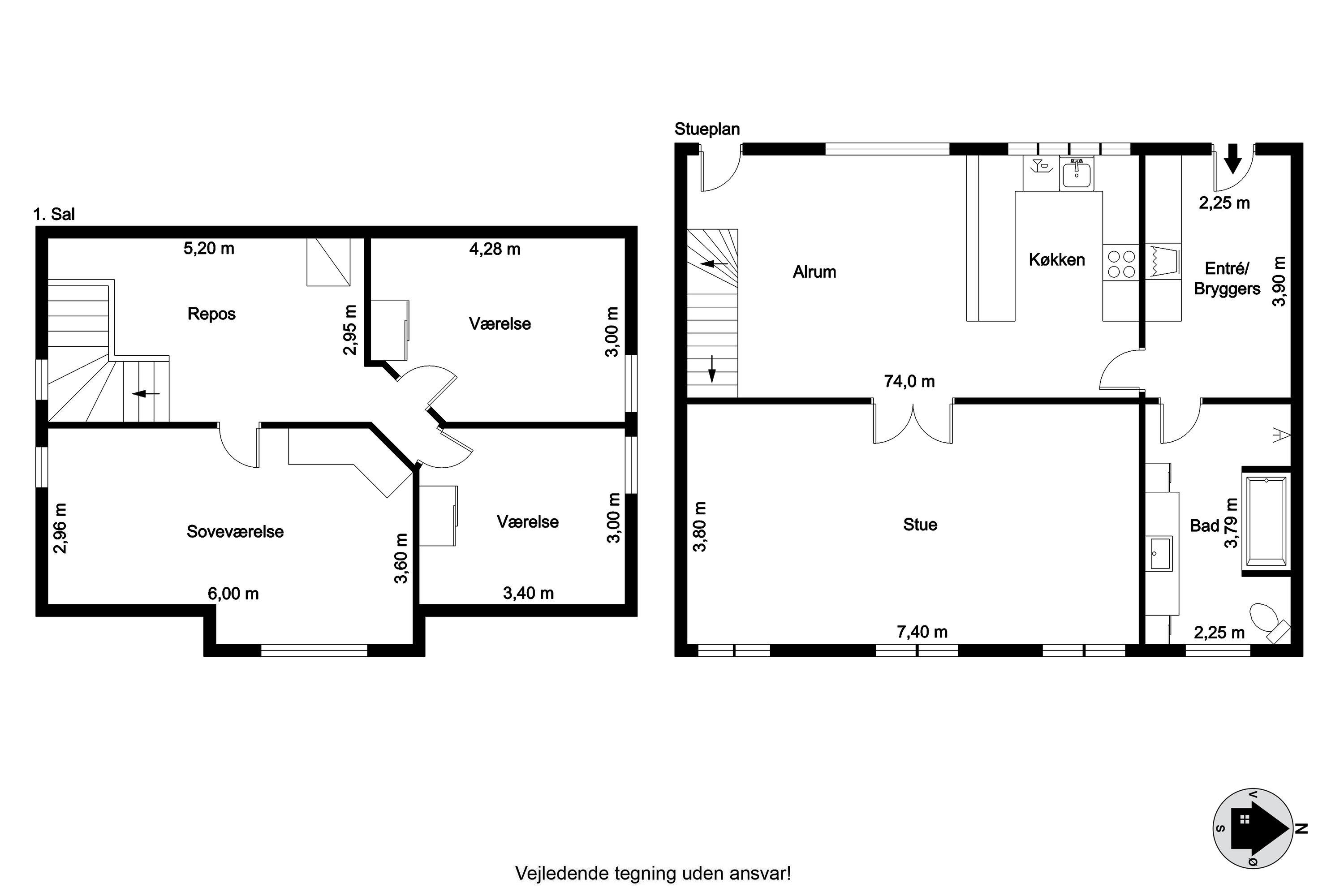 Plantegninger billede af Myhlenbergvej 74, 9510 Arden