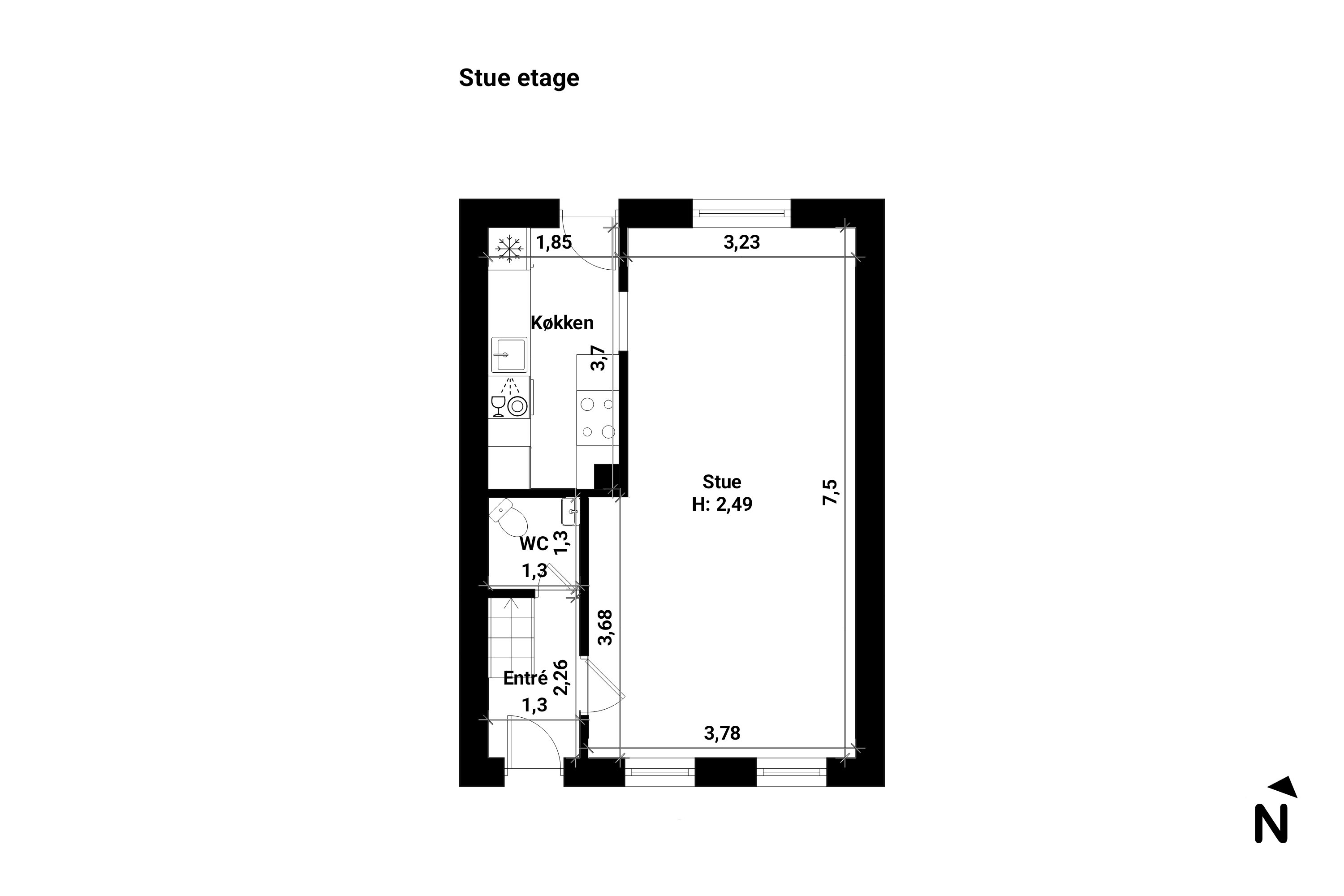 Plantegninger billede af Kohavevej 35, 4800 Nykøbing F